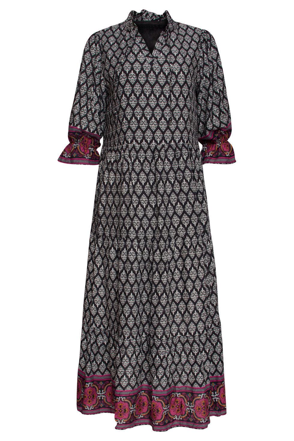 22500 Maxi Jurk Rayon Ornamentprint