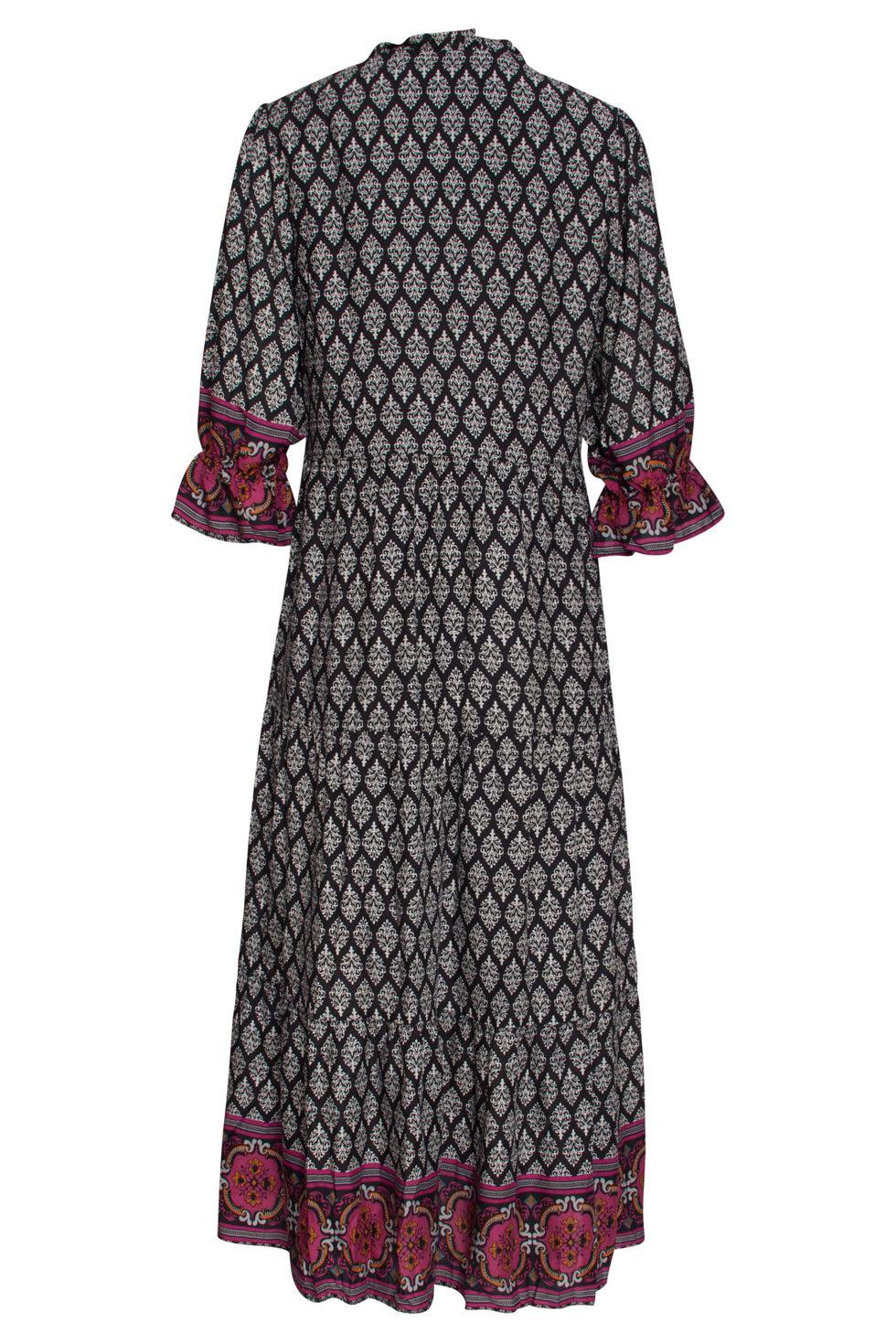 22500 Maxi Jurk Rayon Ornamentprint
