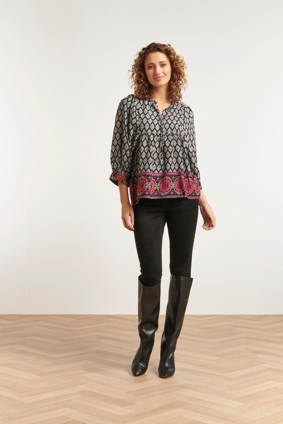 22501 Top Rayon Ornamentprint