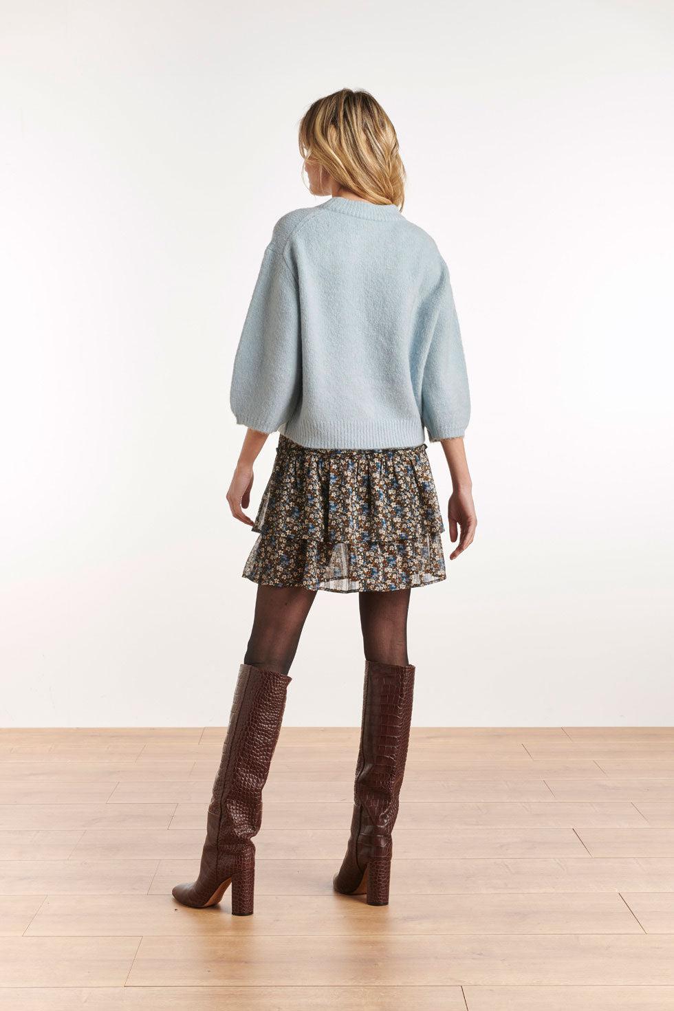 22506 Ruffle Rok Bloemenprint
