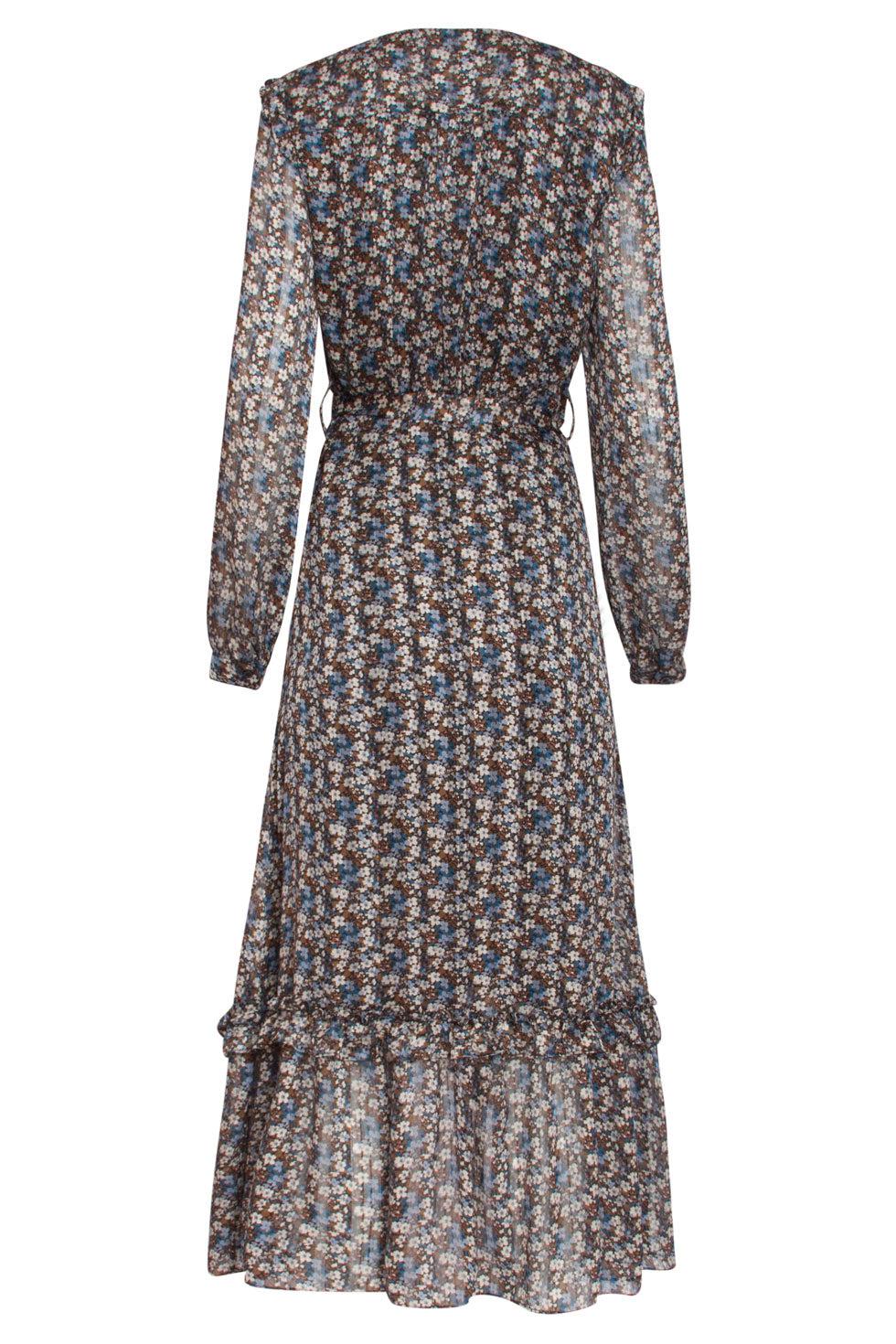 22508 Maxi Jurk Ruffle Bloemenprint