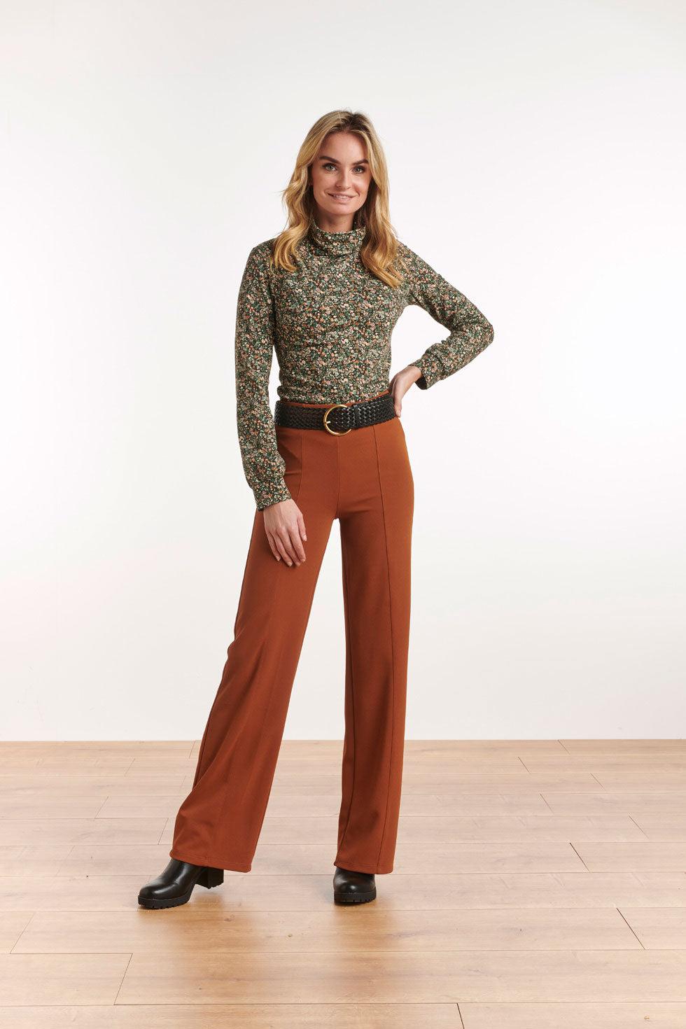22510 Lange Mouwen Top Bloemprint Col
