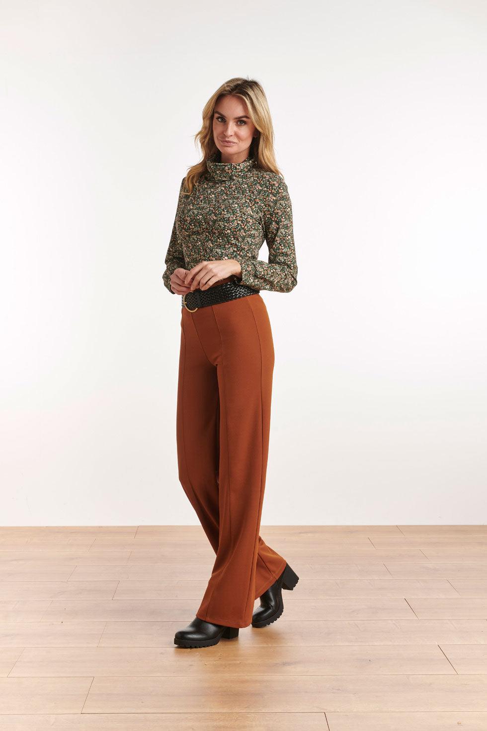 22510 Lange Mouwen Top Bloemprint Col