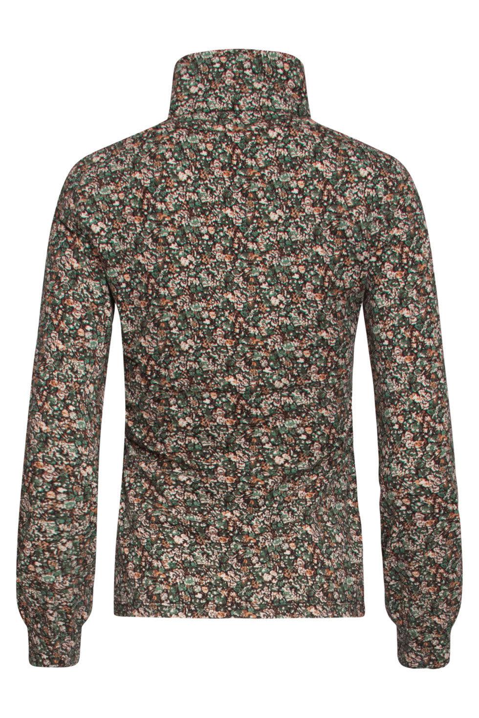 22510 Lange Mouwen Top Bloemprint Col