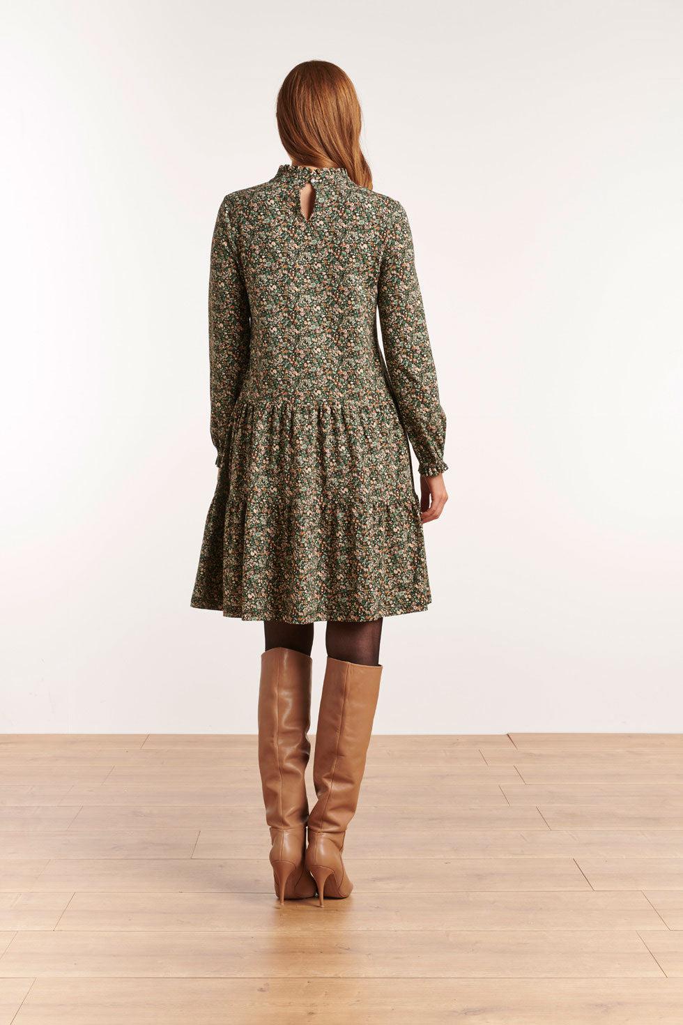 22511 Lange Mouwen Jurk Bloemprint
