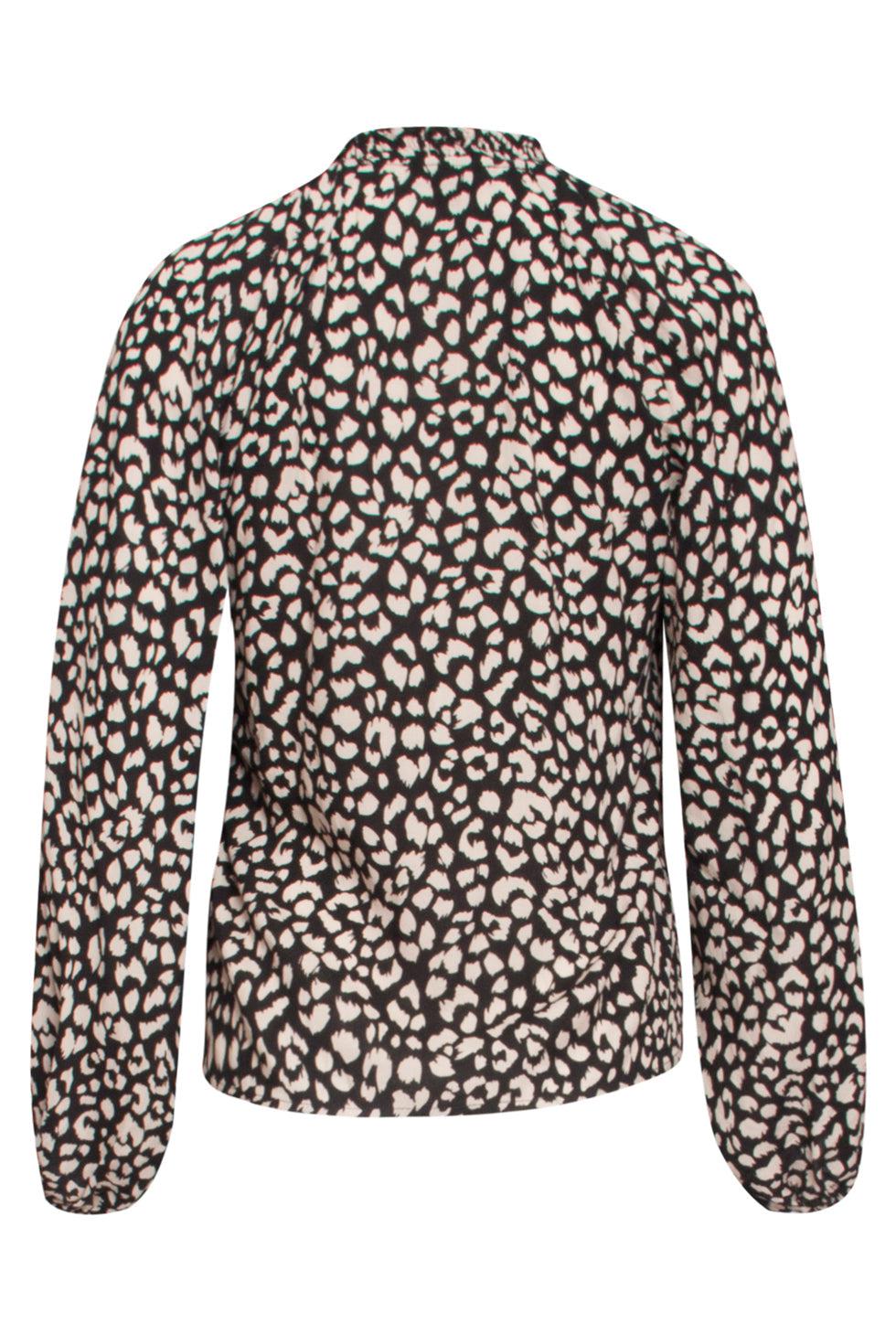 22546 Rayon Lange Mouwen Top Dierenprint