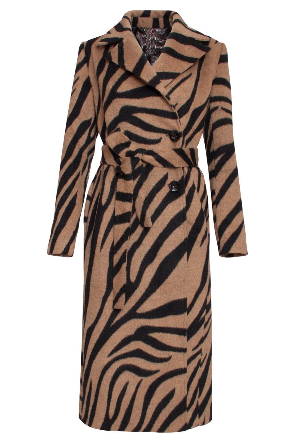 22568 Lange Jas Zebra Print