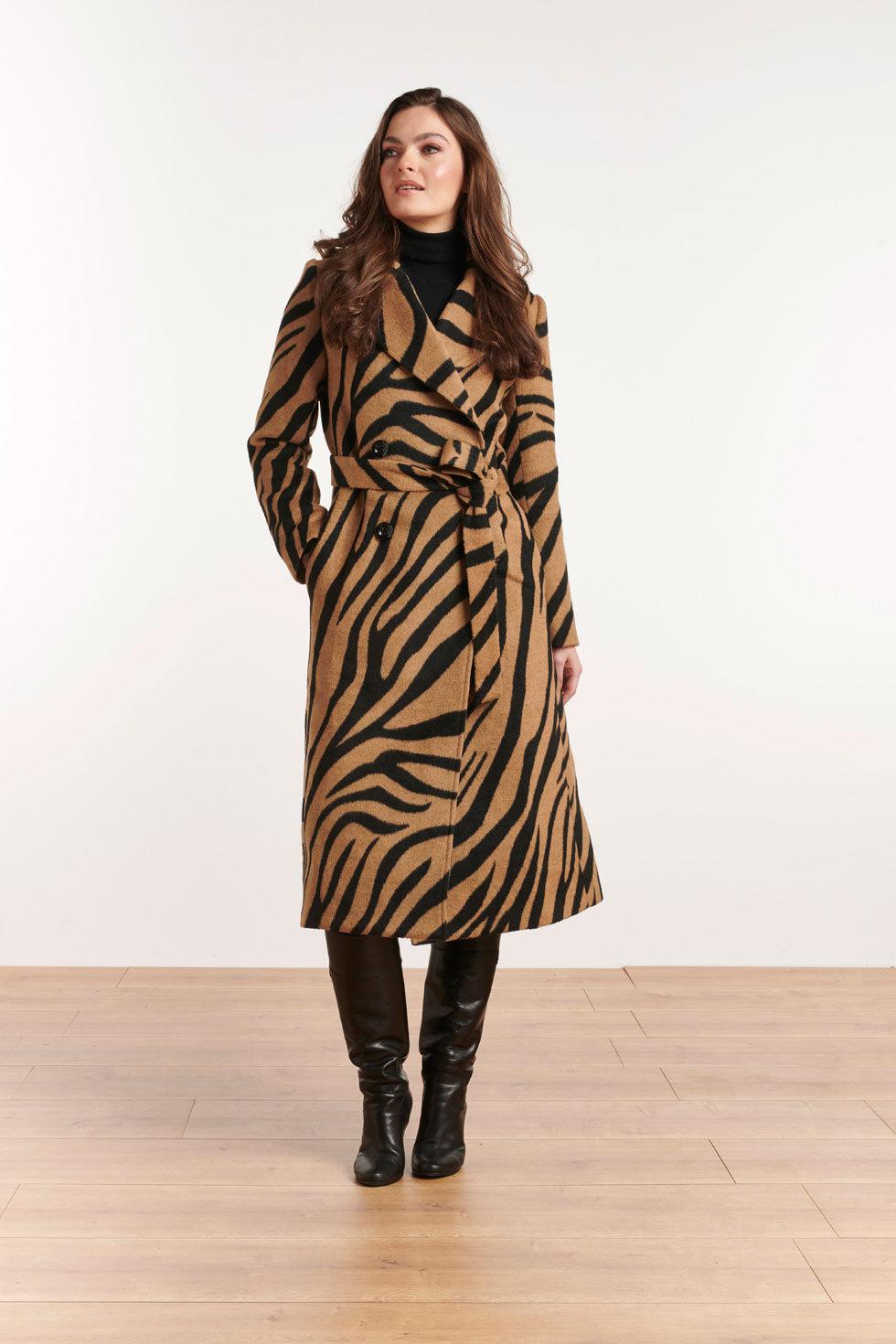 22568 Lange Jas Zebra Print