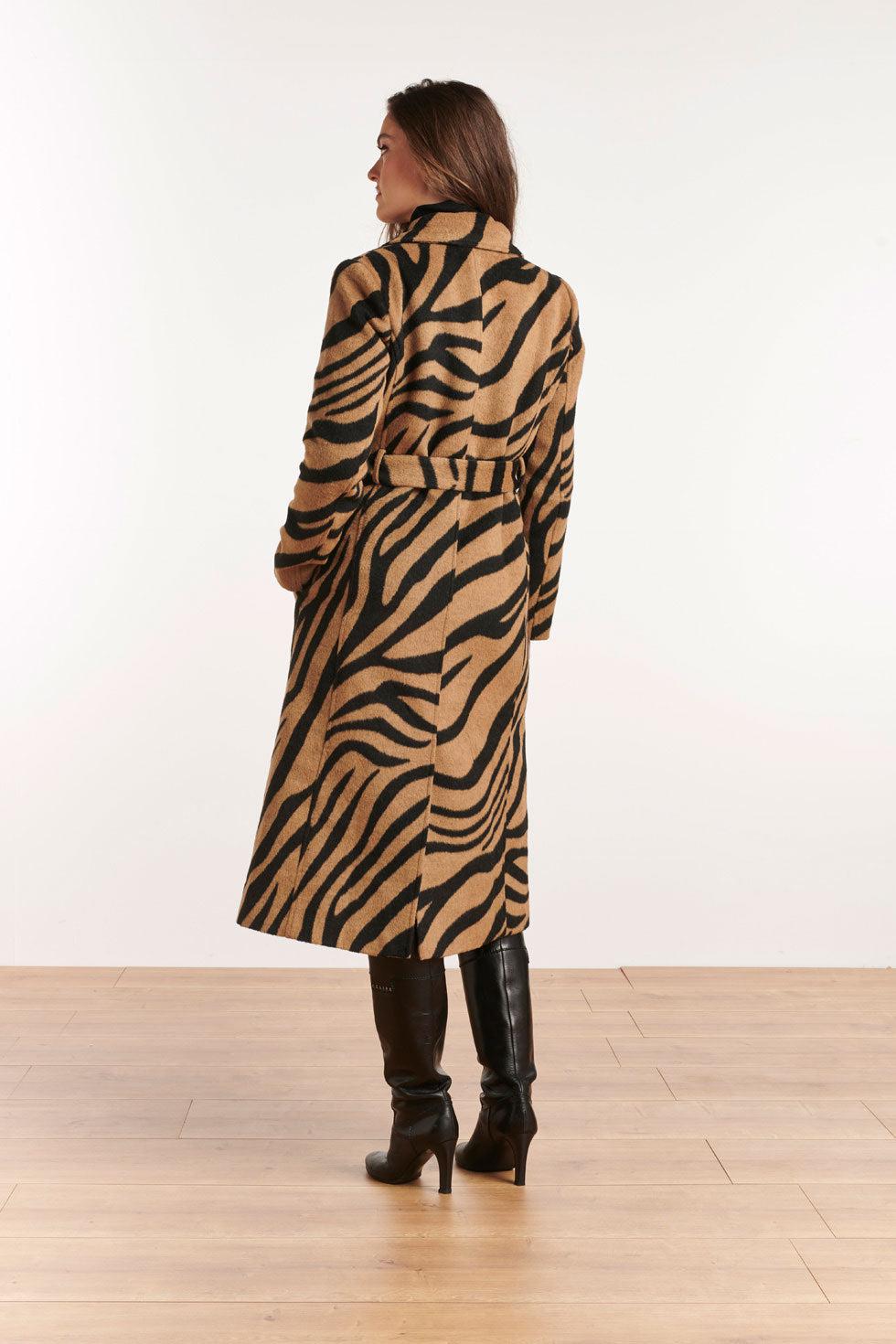22568 Lange Jas Zebra Print