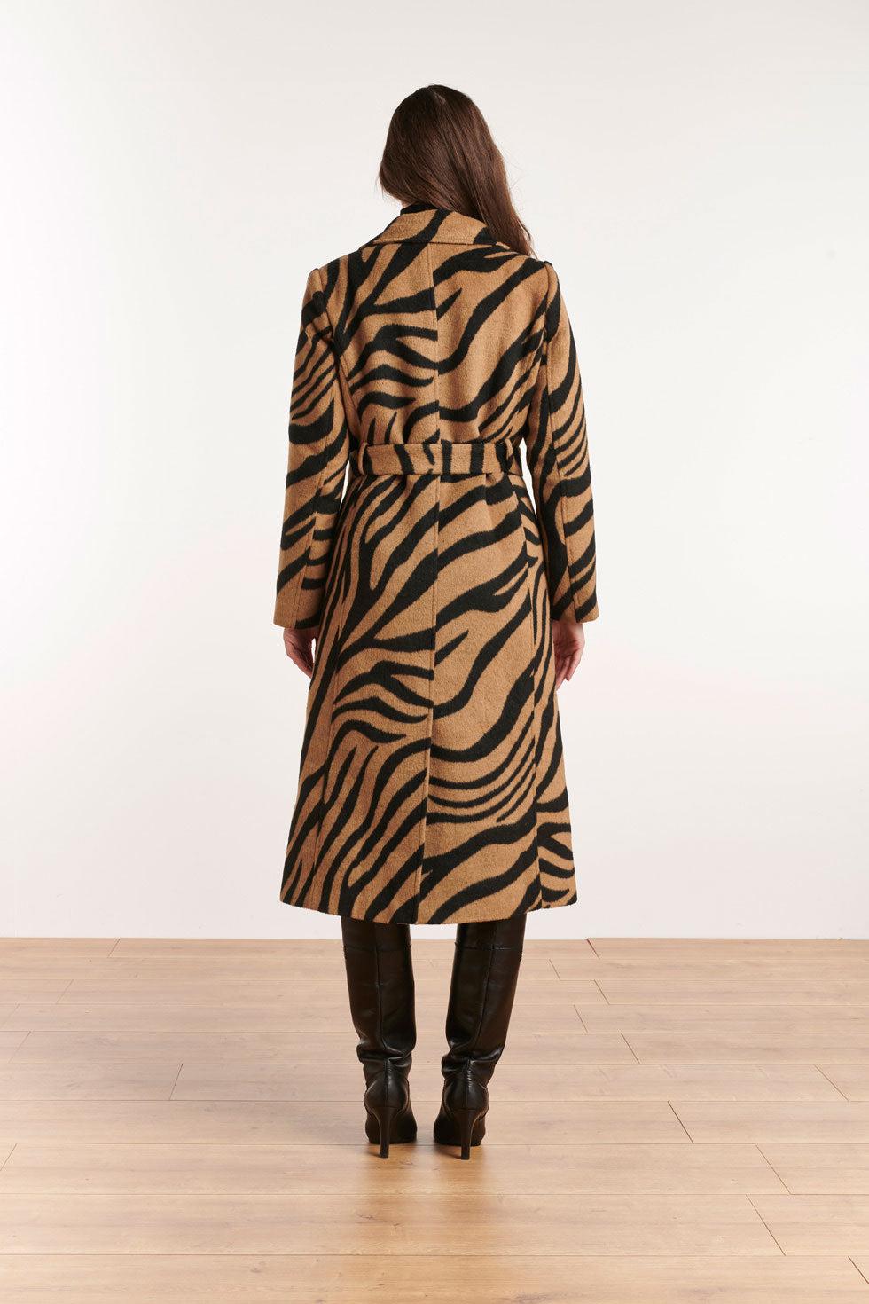 22568 Lange Jas Zebra Print