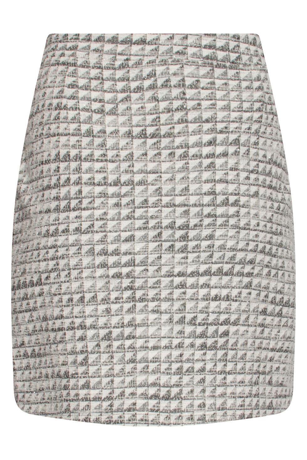 22591 Korte Rok Stretch Grafische Print