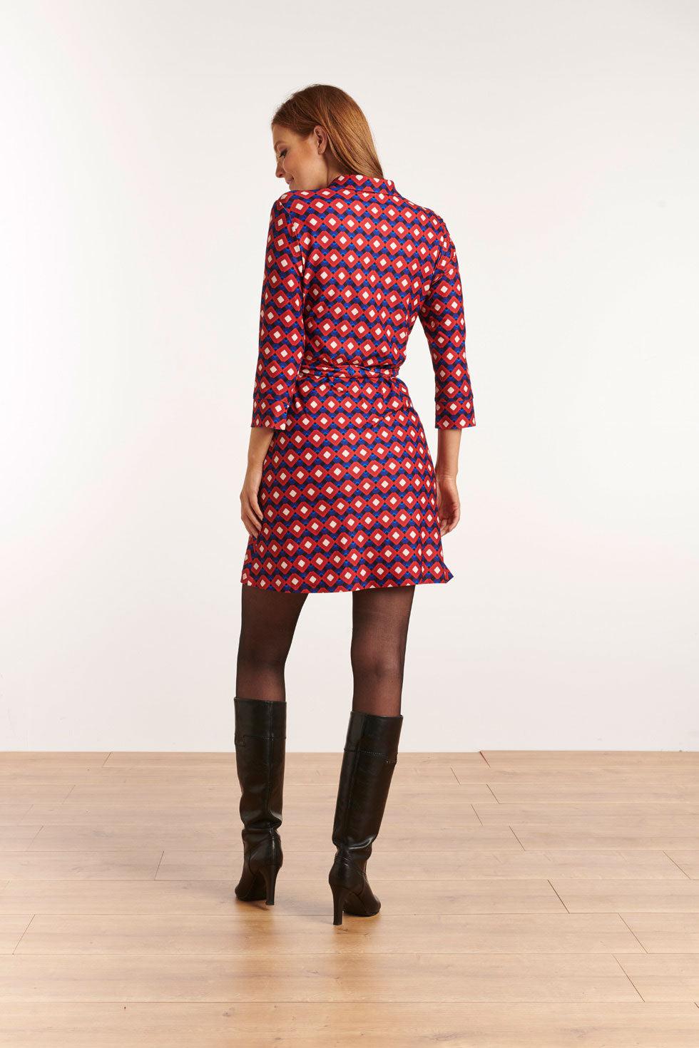 22618 Stretch Blousejurk Grafische Print
