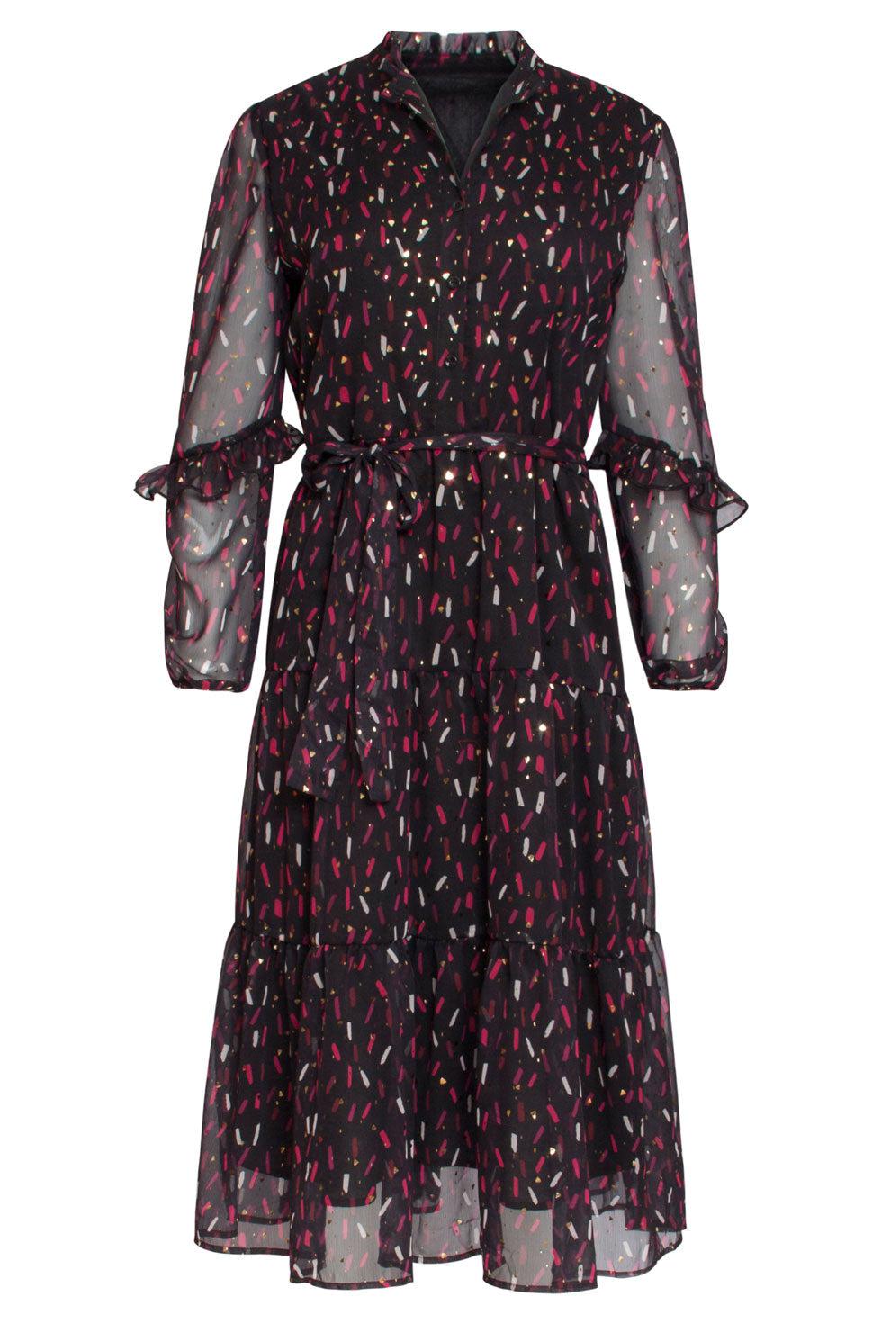 22620 Chiffon Jurk Folie