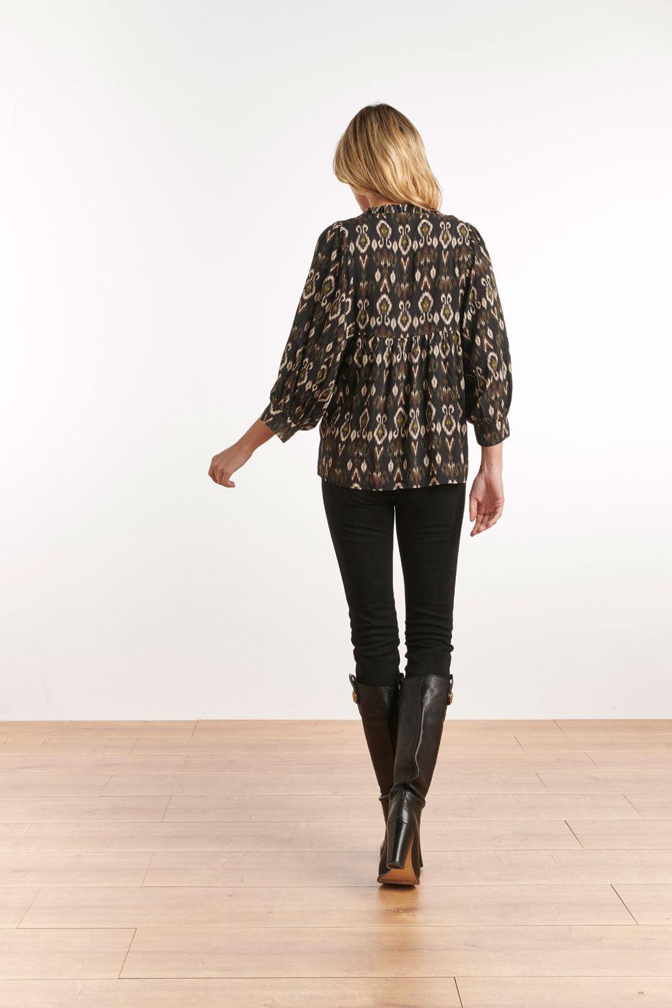 22621 Bohemian Top Aztec Print