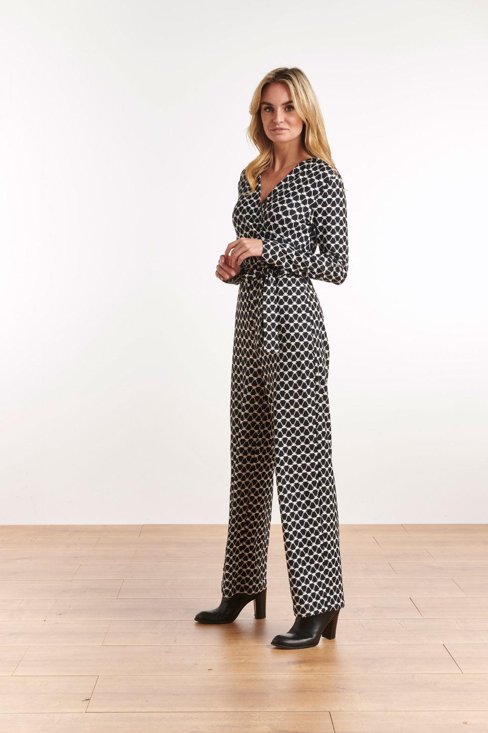 22654 Smashed-Lemon Jumpsuit Stretch Grafische Print