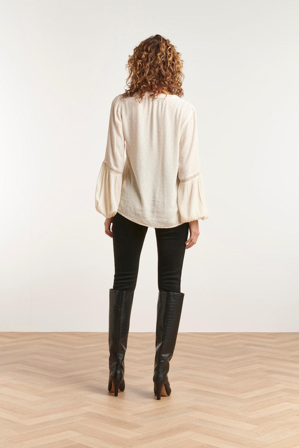 22726 Top Lange Mouwen Viscose Crap