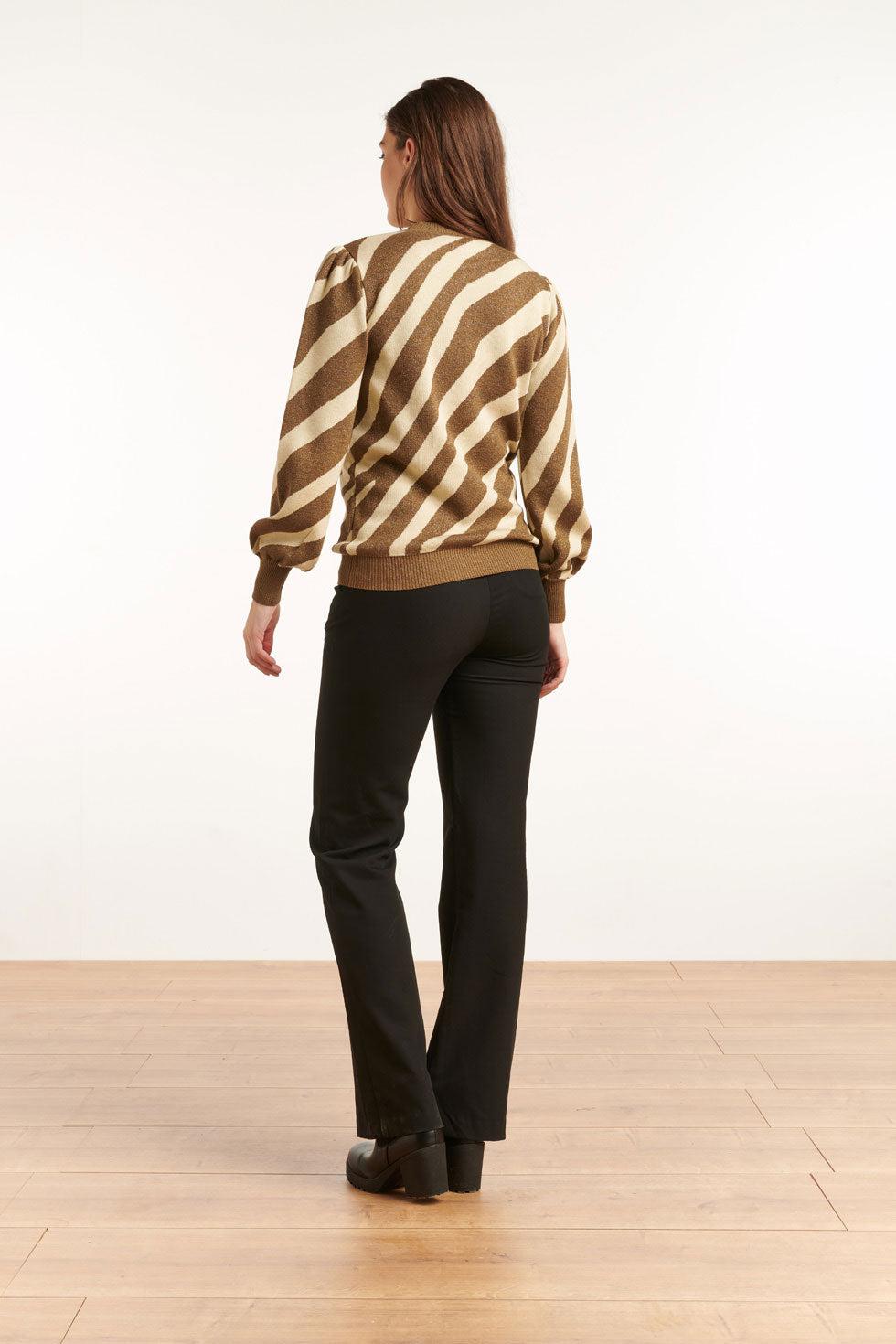 22750 Zebra Trui Pofmouw Lurex