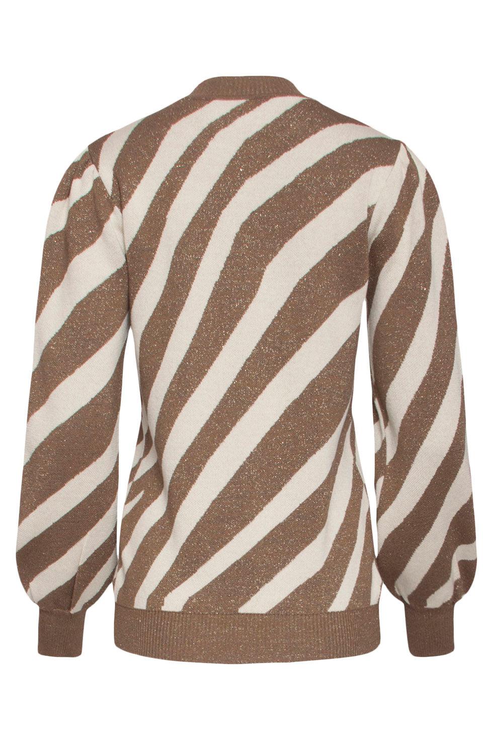 22750 Zebra Trui Pofmouw Lurex