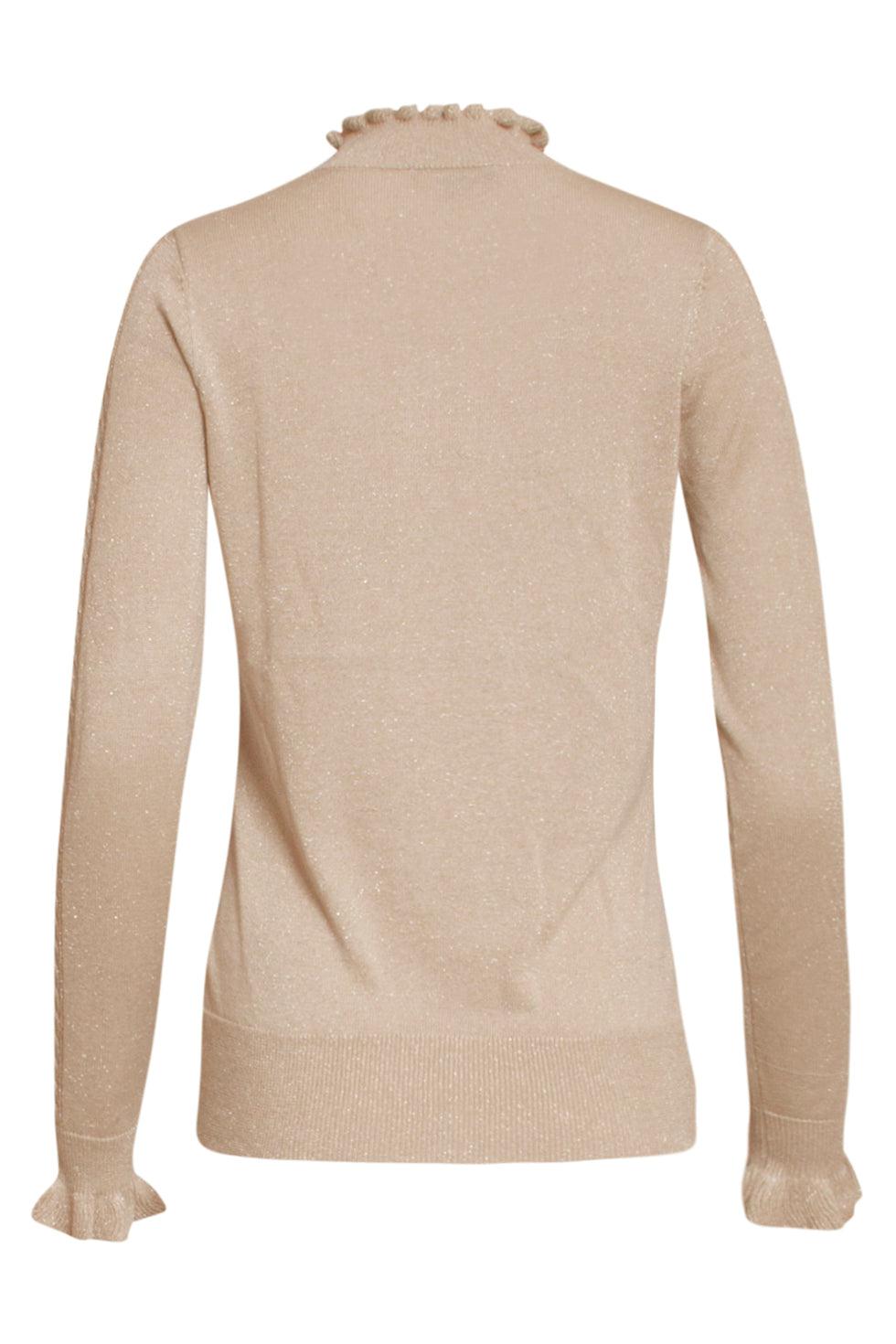 22851 Coltrui Met Ruffle En Lurex Sand