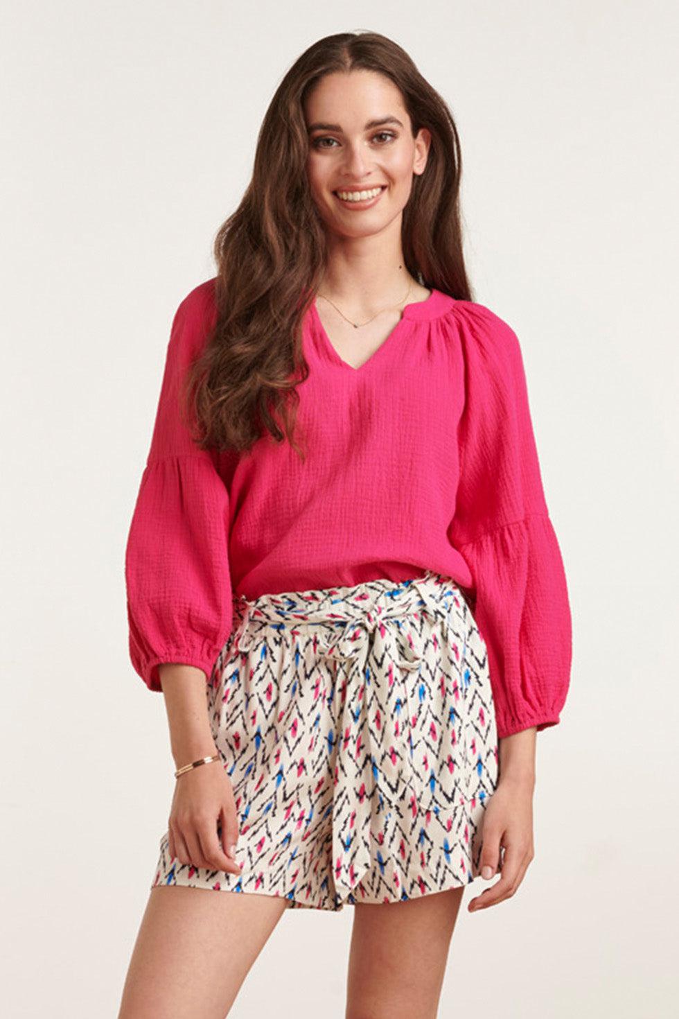 23054-445 Casual Topknal | Fuchsia