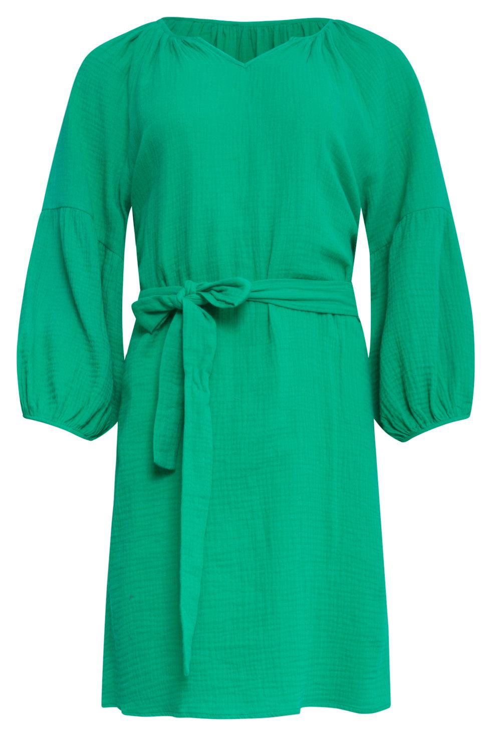 23055-530 Modieuze Casual Zomerjurk | Green