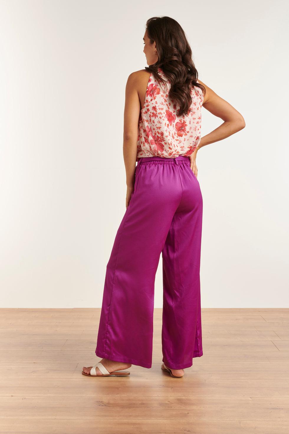 23305 Zomer Top Met - Bloemenprint | White - Red