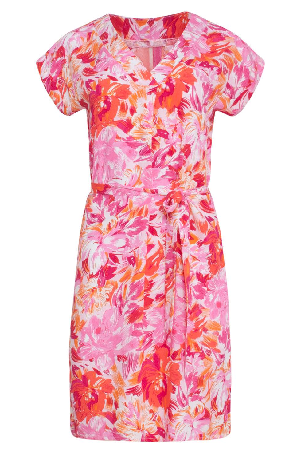 23307 100% Rayon Zomer Jurk | Muticolour