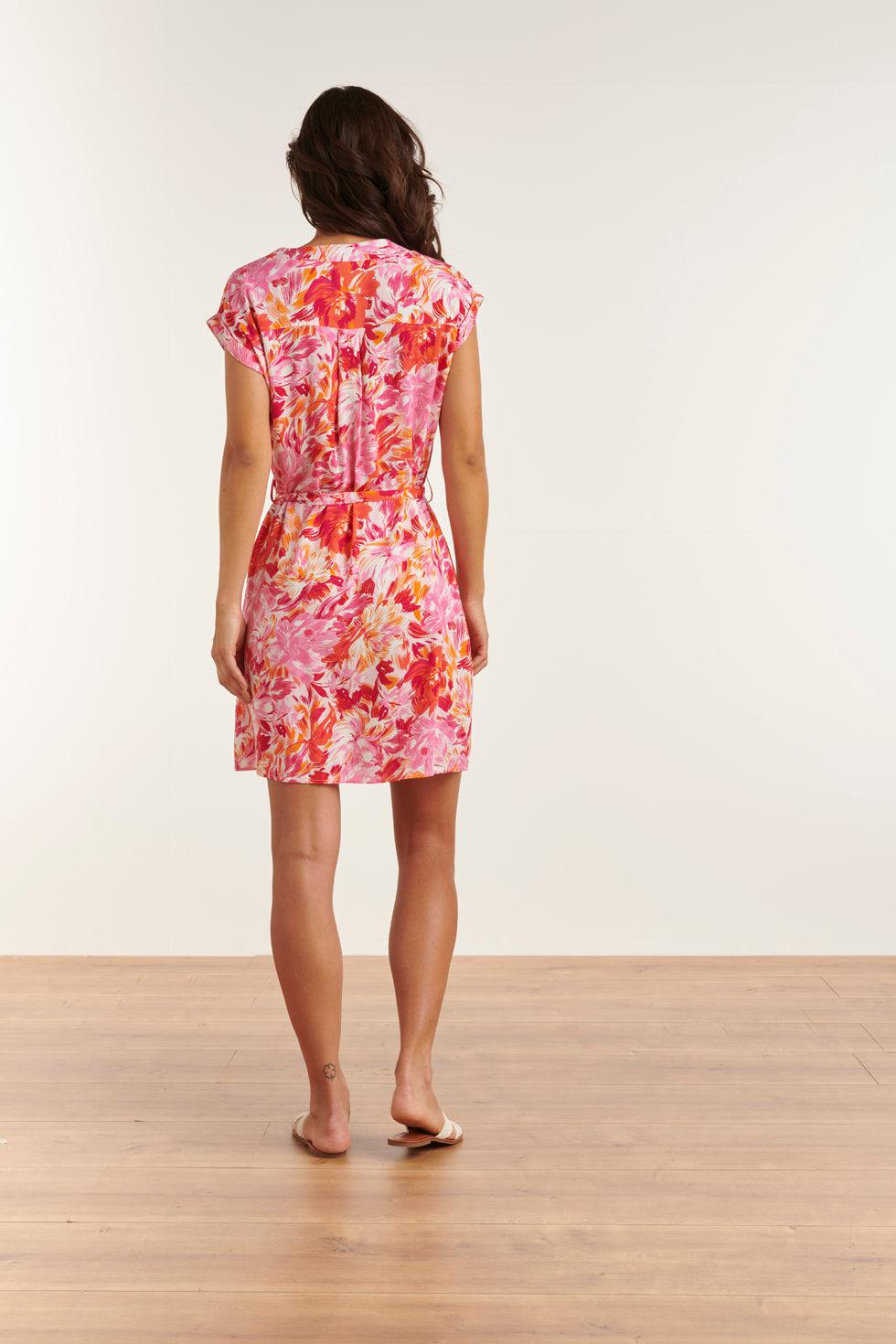 23307 100% Rayon Zomer Jurk | Muticolour