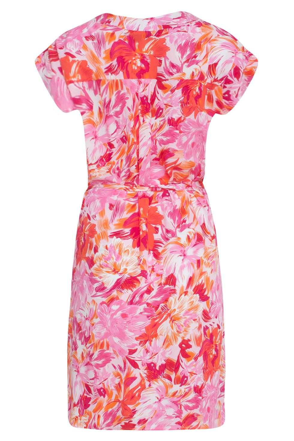 23307 100% Rayon Zomer Jurk | Muticolour