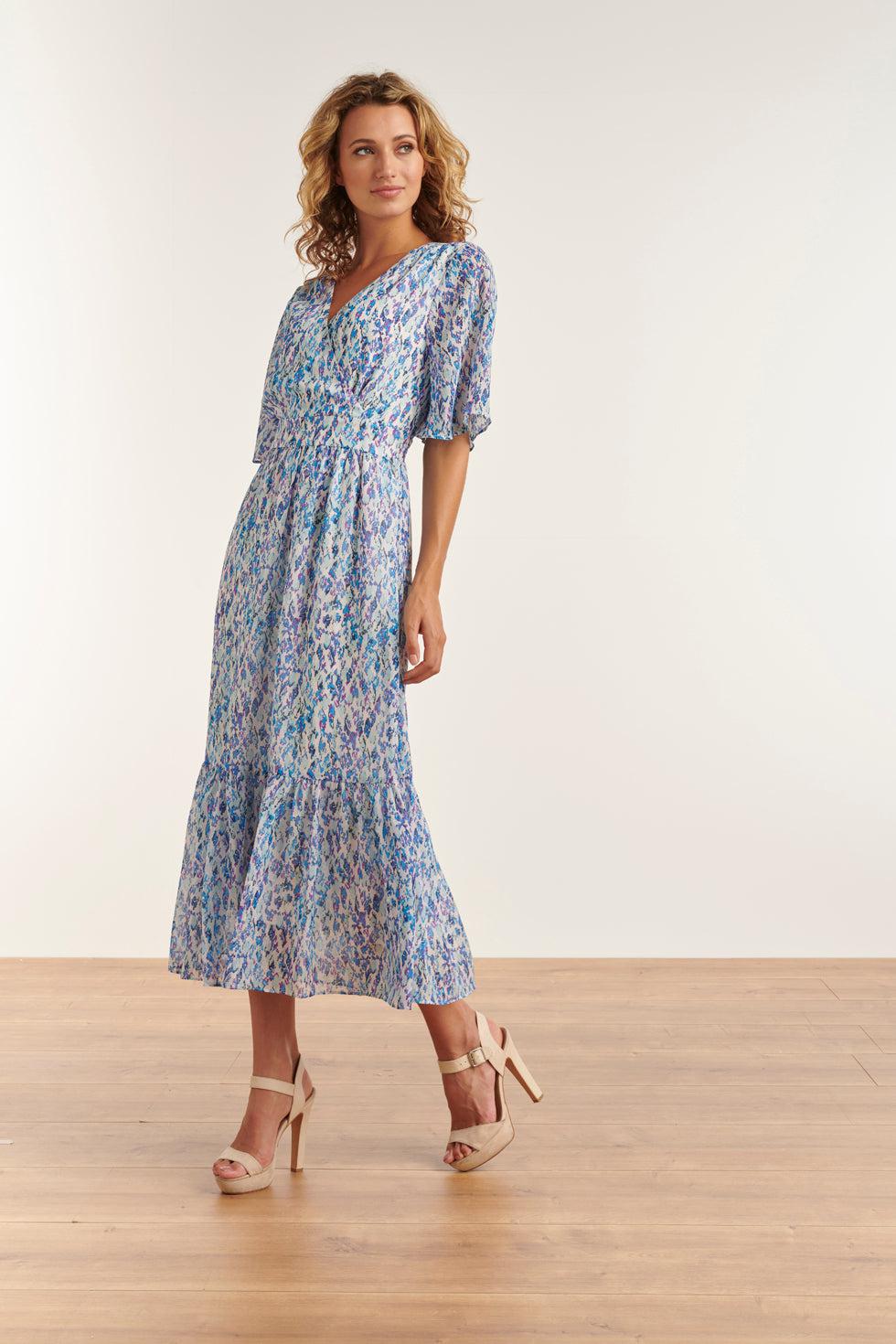 23310 Zomerjurk Met Grafische Print- | White-Multicolour