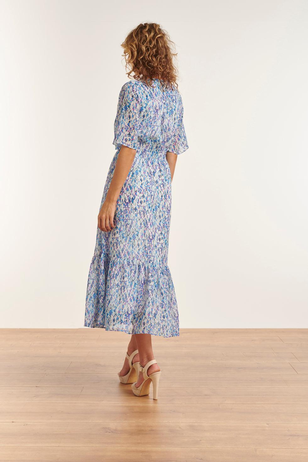 23310 Zomerjurk Met Grafische Print- | White-Multicolour