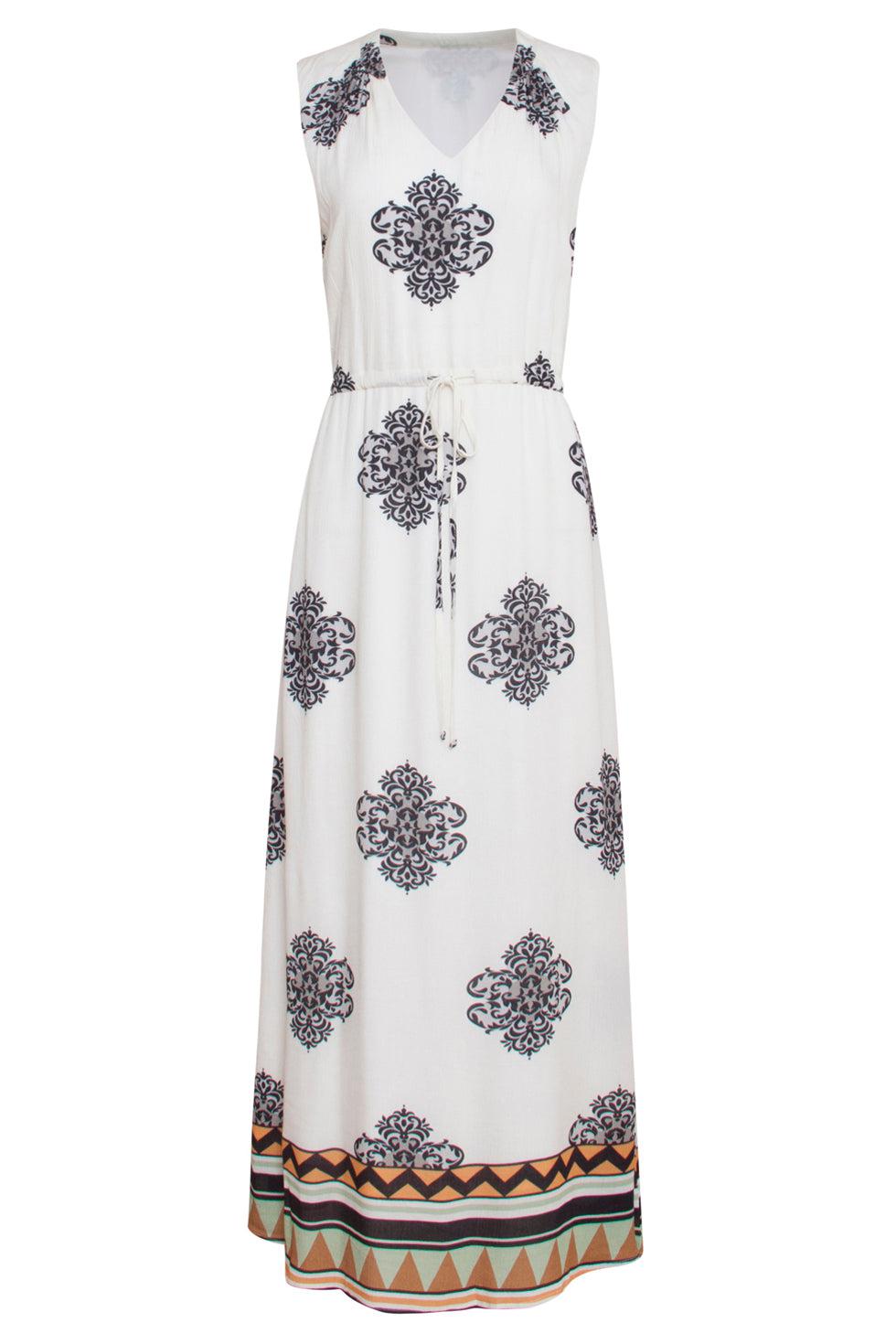 23334 Zomerjurk Met Ornament Print | Muticolour