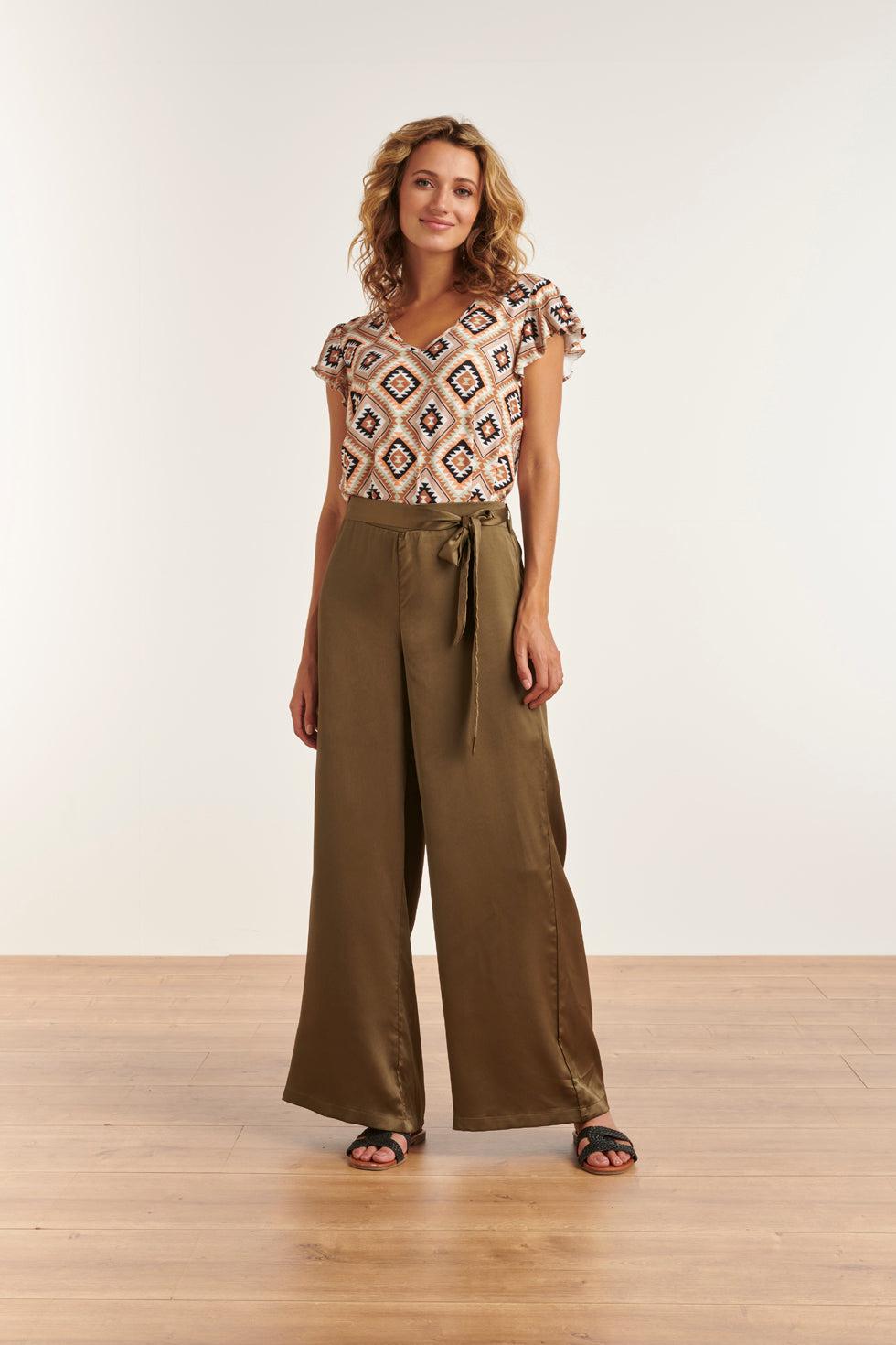 23336 Zomer Top Met Grafische Print | Muticolour