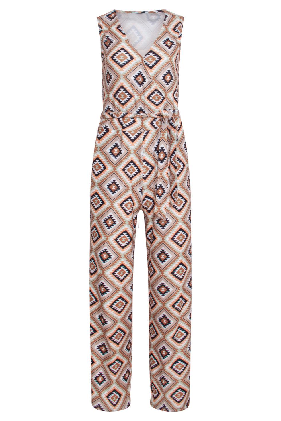23337 Jumpsuit Met Grafische Print | Muticolour