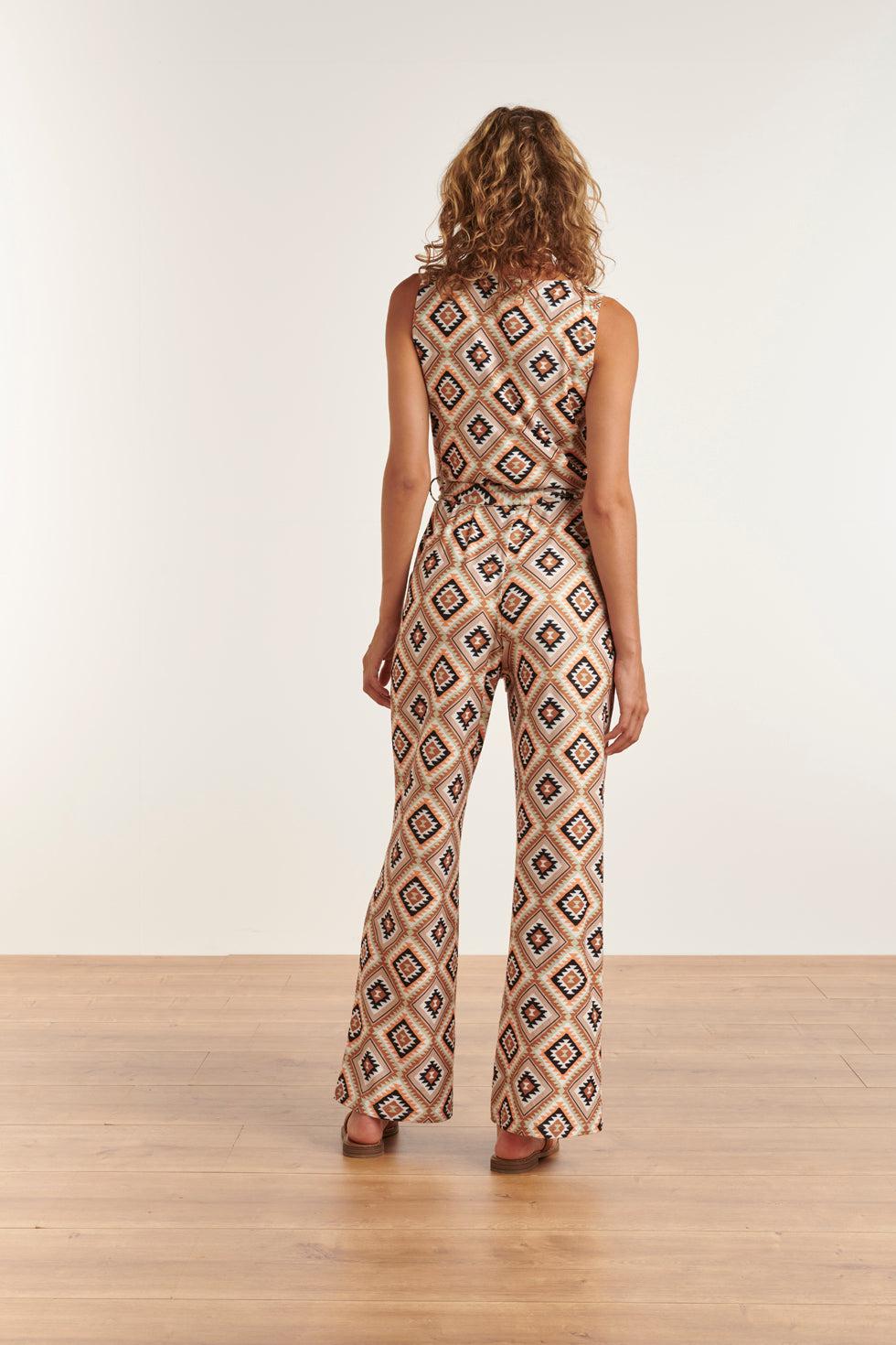 23337 Jumpsuit Met Grafische Print | Muticolour