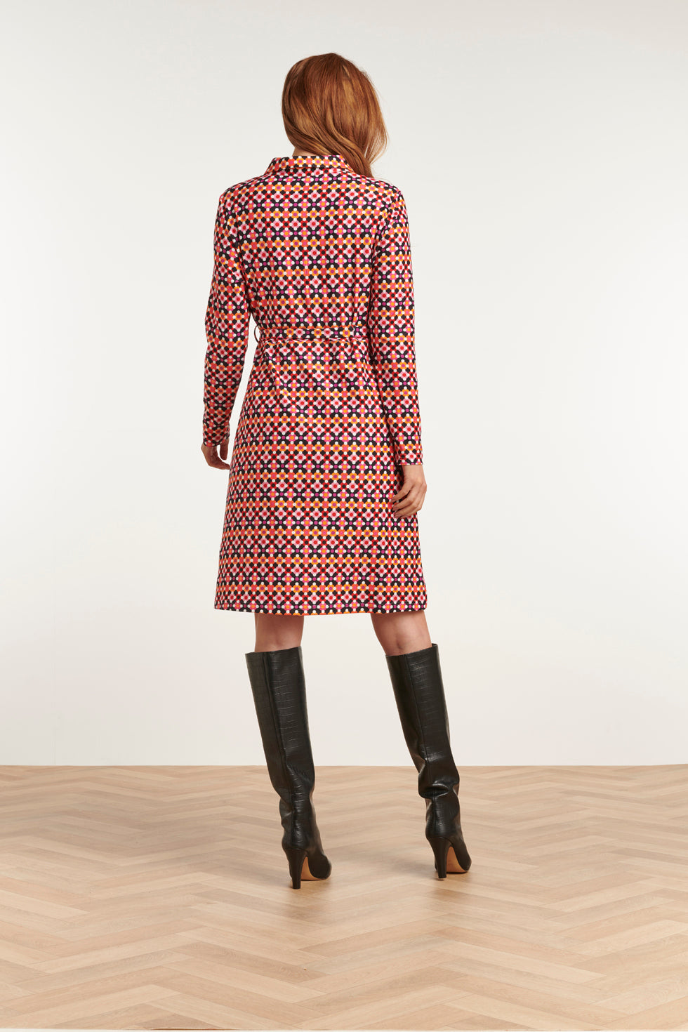 23565 Retro Shirt Jurk | Muticolour