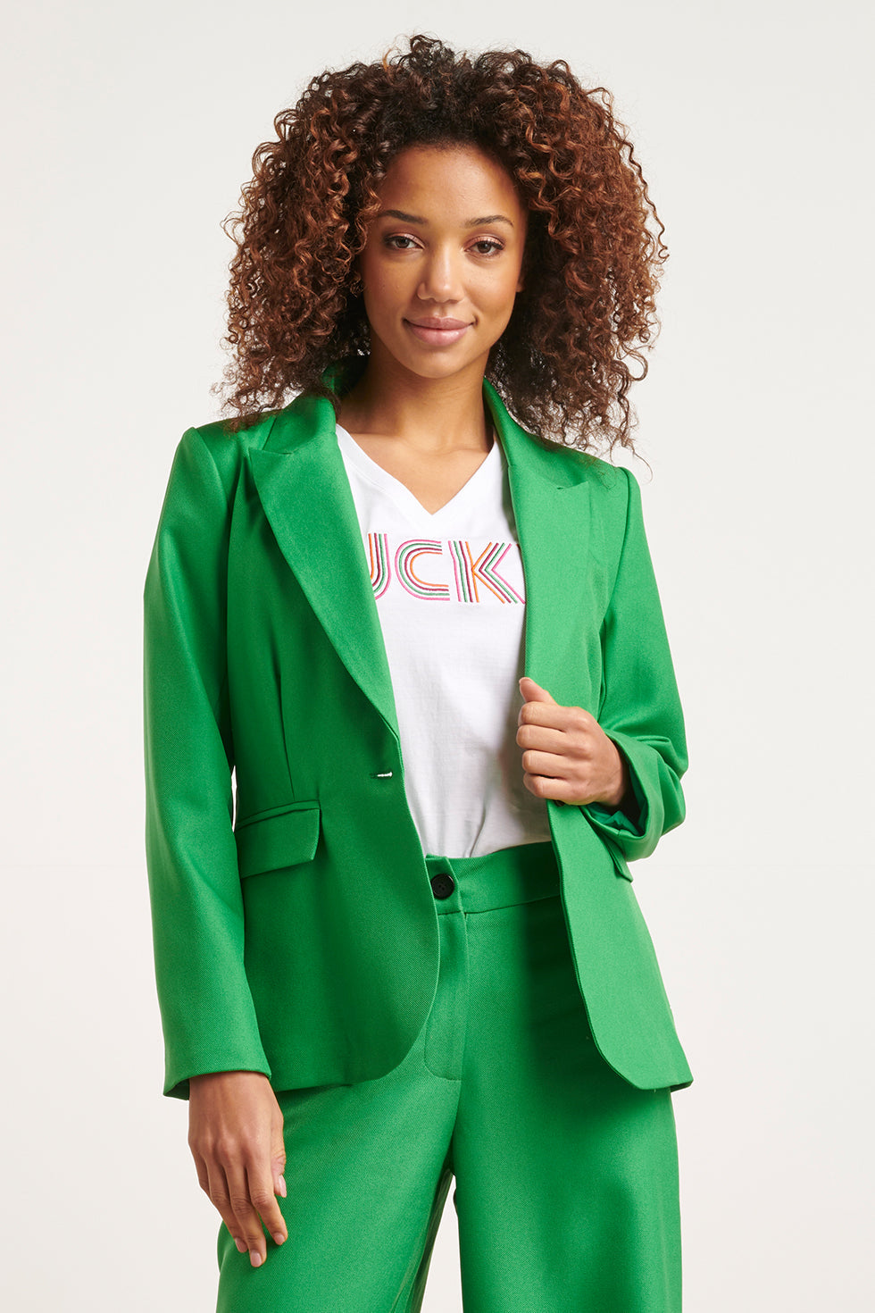23573 Trendy BlazerFel | Green