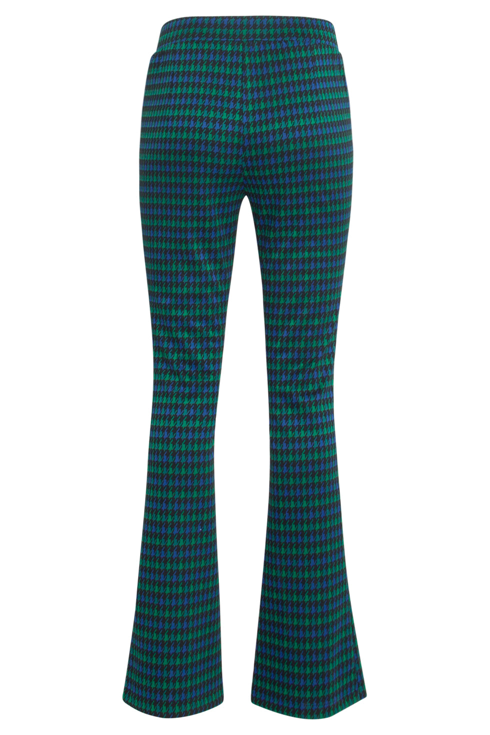 23578 Stijlvolle Flared Geruite Broek | Muticolour
