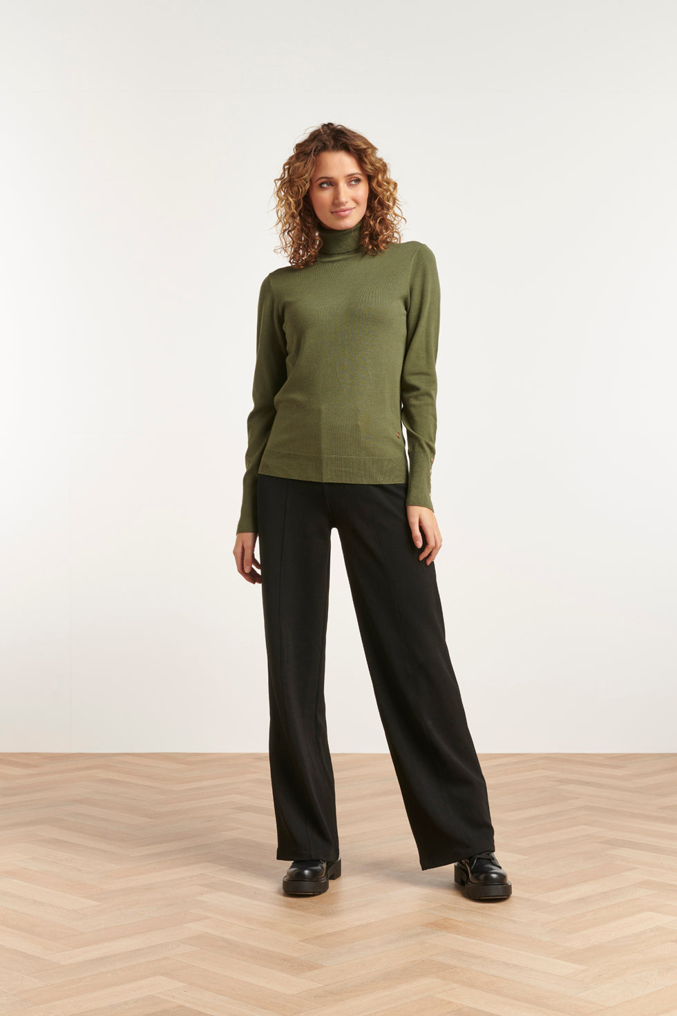 23585 Wijde Broek | Black