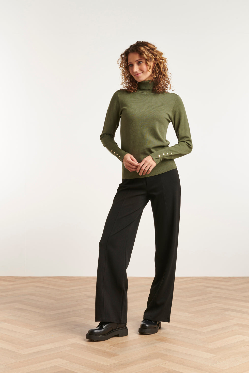 23585 Wijde Broek | Black