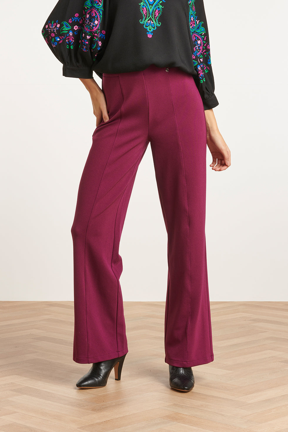 23585 Wijde BroekPaars | Purple