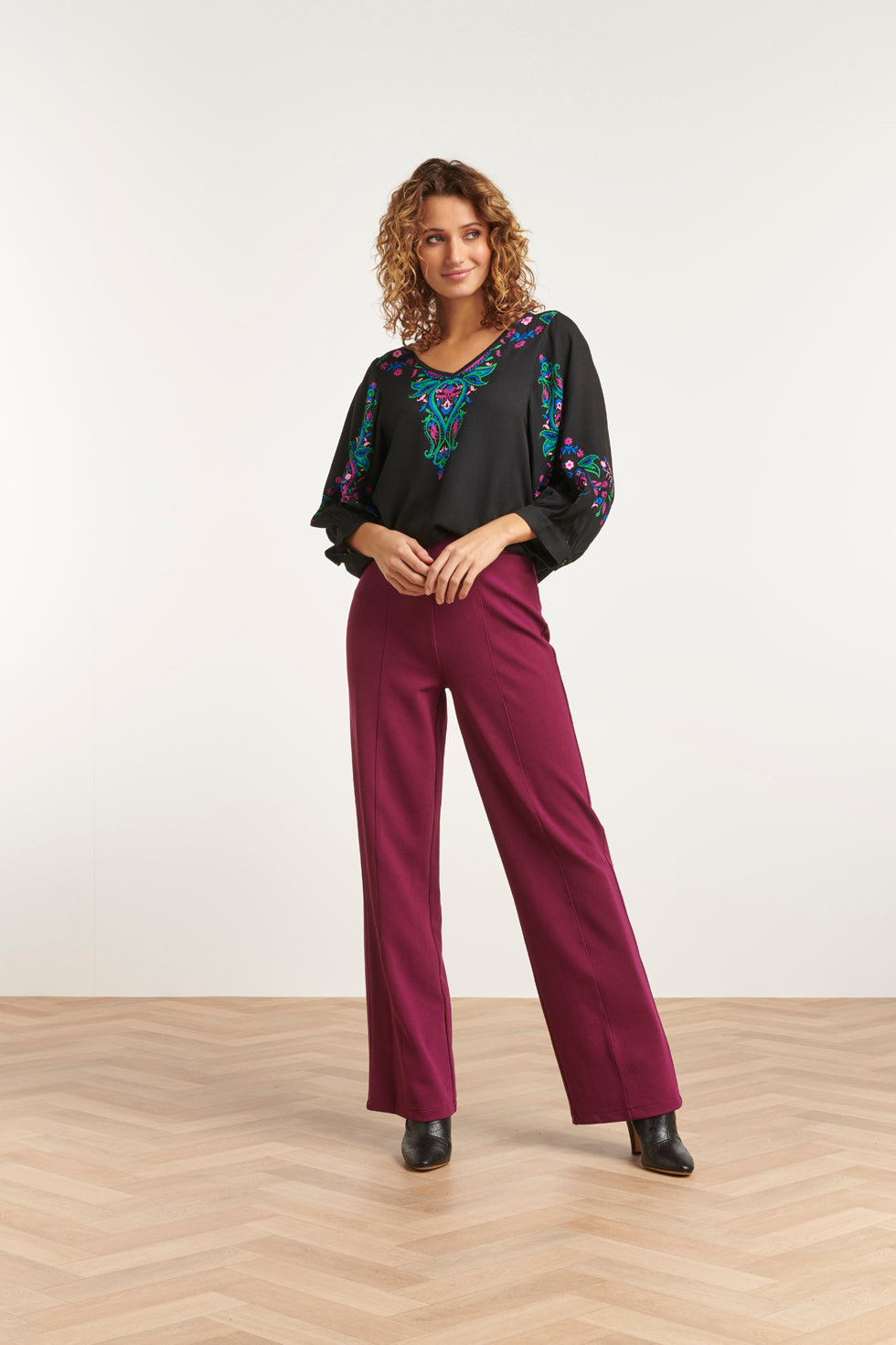 23585 Wijde BroekPaars | Purple