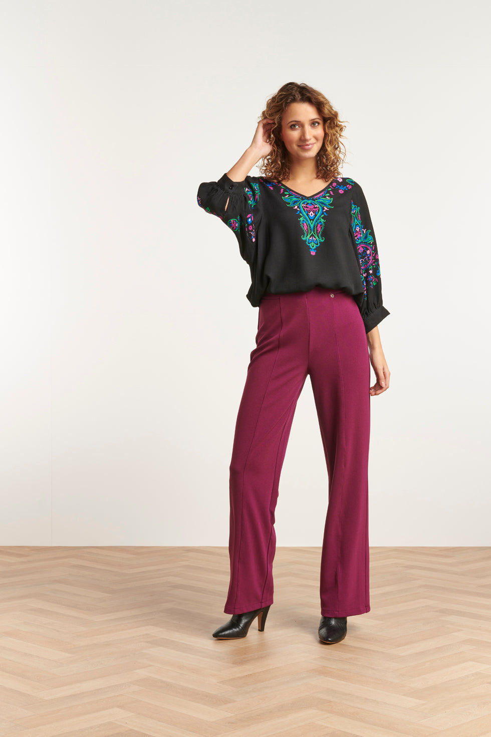 23585 Wijde BroekPaars | Purple