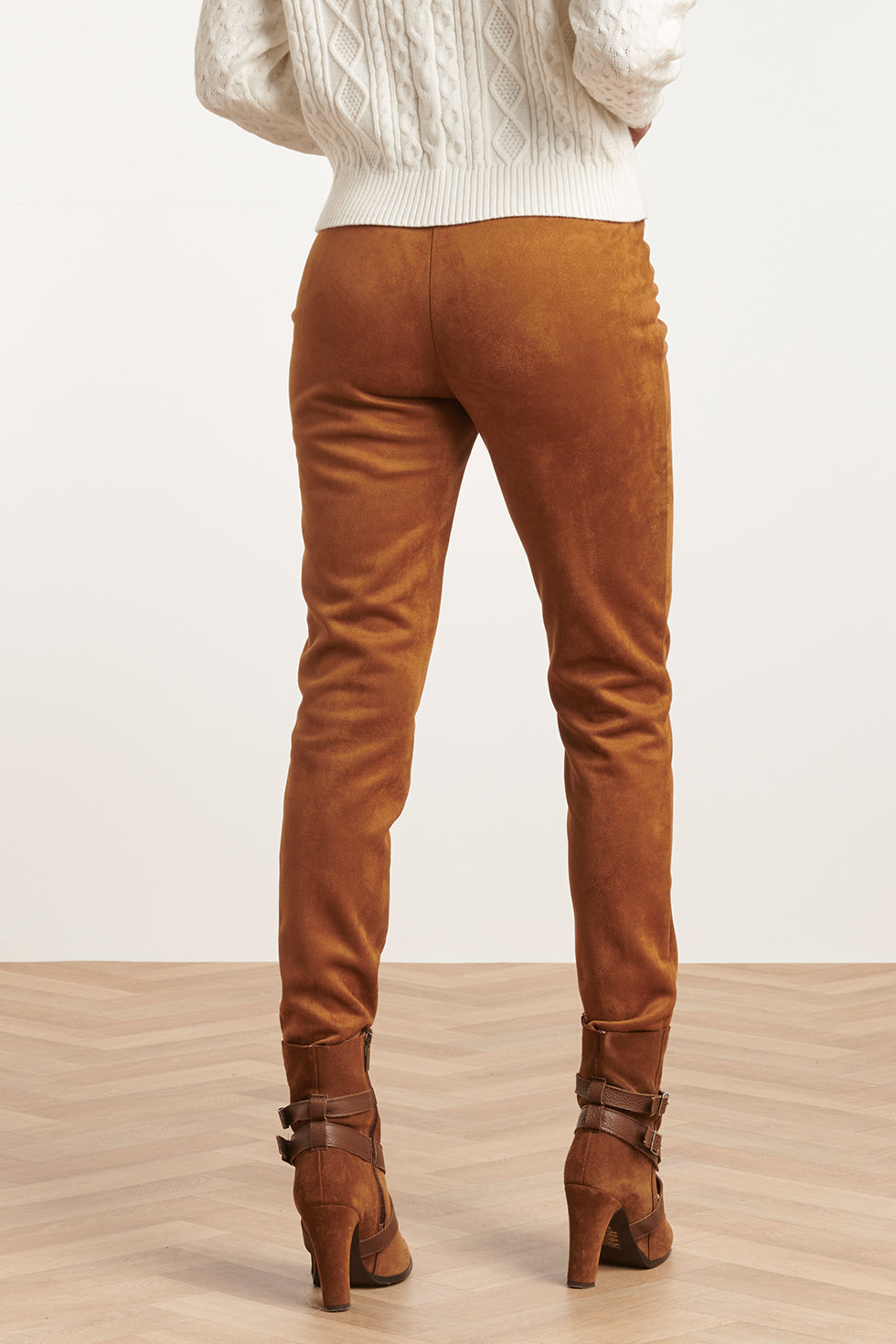 23589 e Suède Look Leggings | Brown