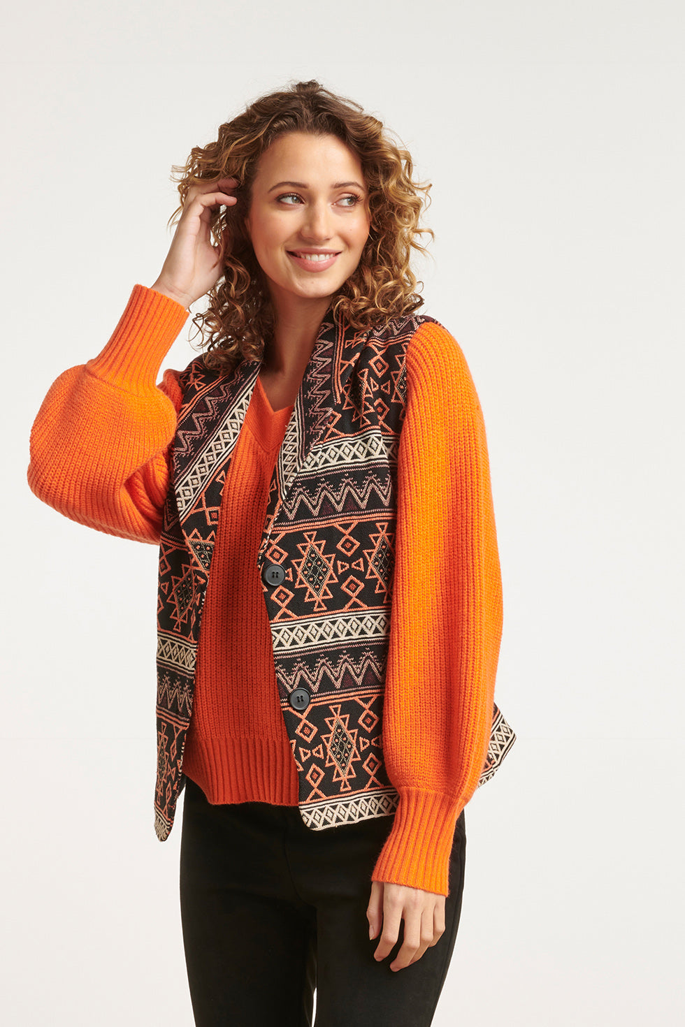 23591 Tribaal Vest Met Riem | Muticolour