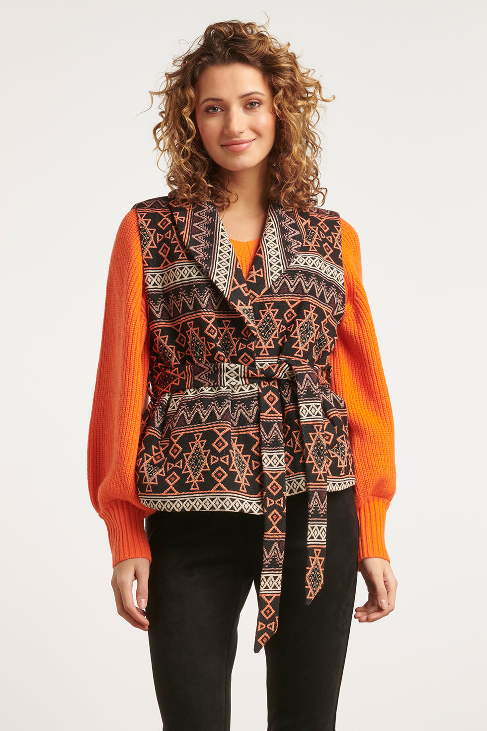 23591 Tribaal Vest Met Riem | Muticolour