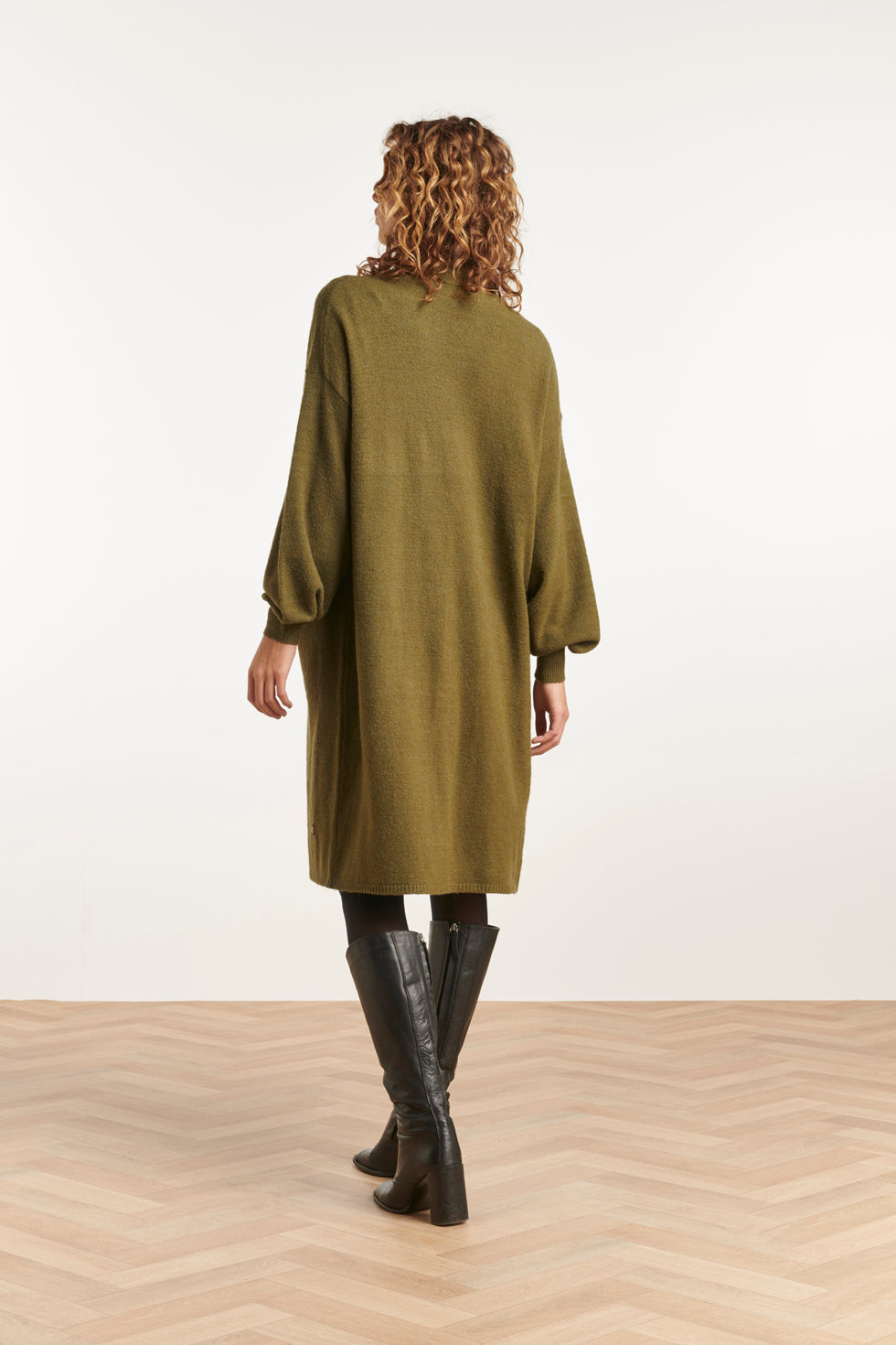 23594 Stijlvolle Oversized Cardiganarmy Green | Army