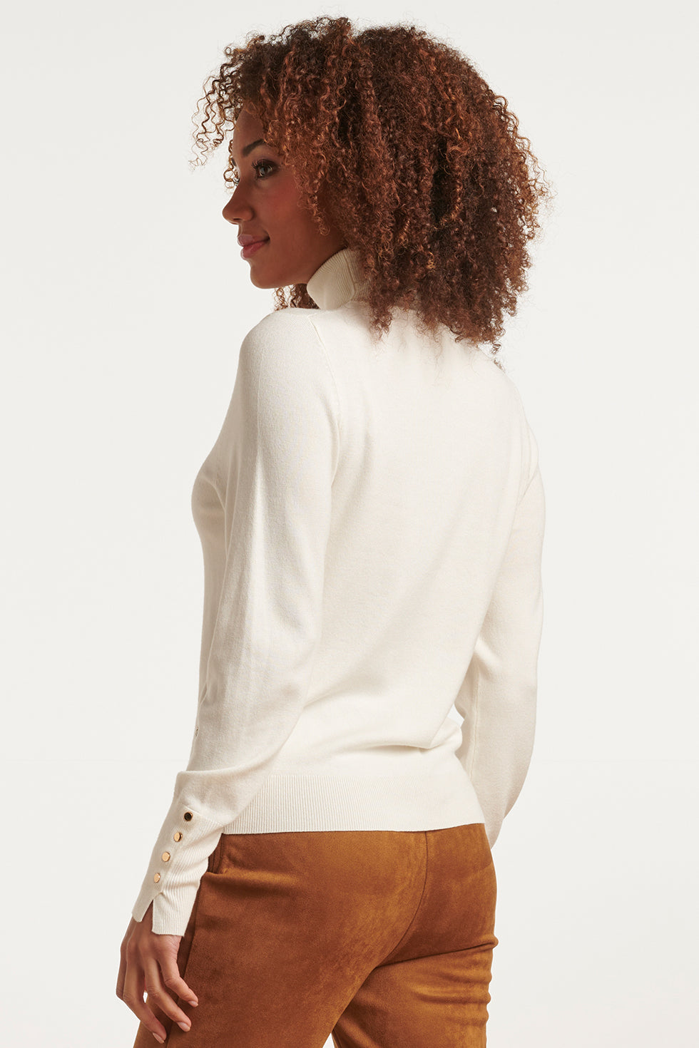 23600 Basic Offwhite Turtleneck | White