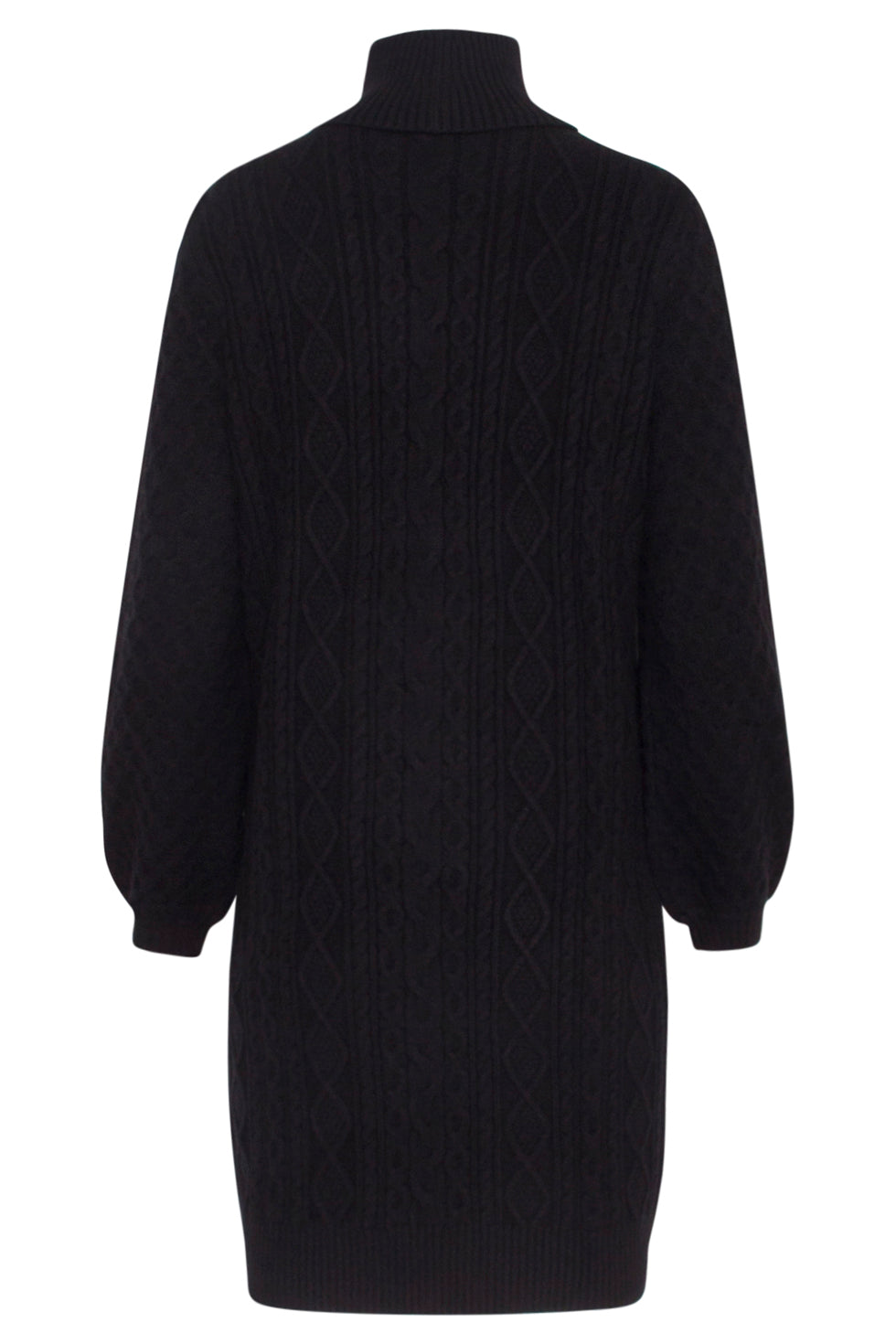 23603 Oversized Coltrui Jurk Met PofmouwenKrachtig | Black