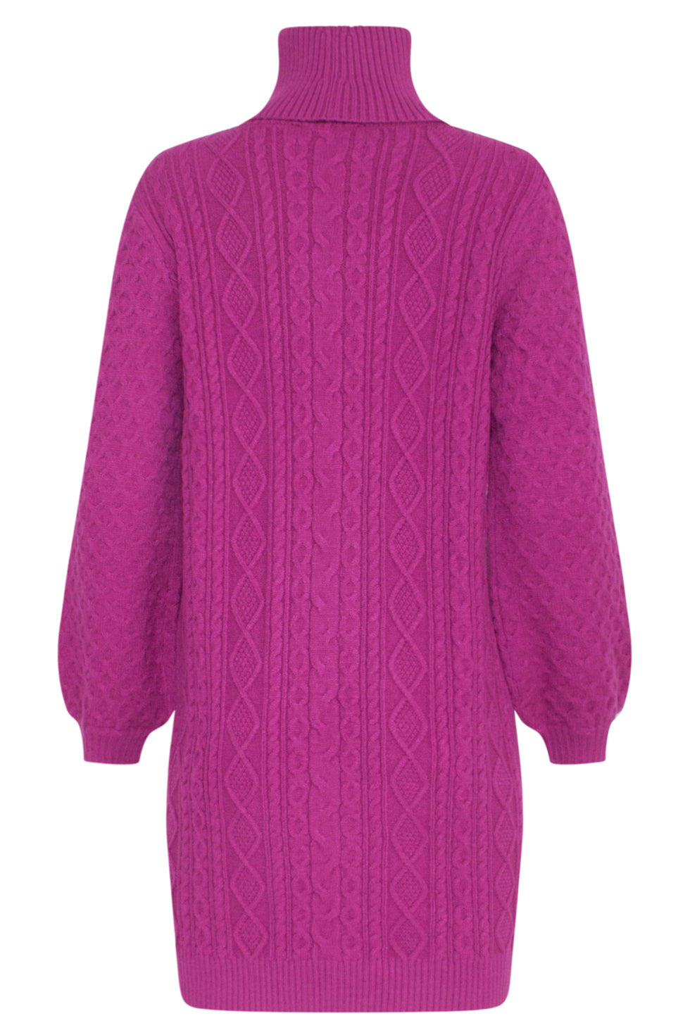 23603 Oversized Coltrui Jurk Met Pofmouwenprachtig Paars | Purple